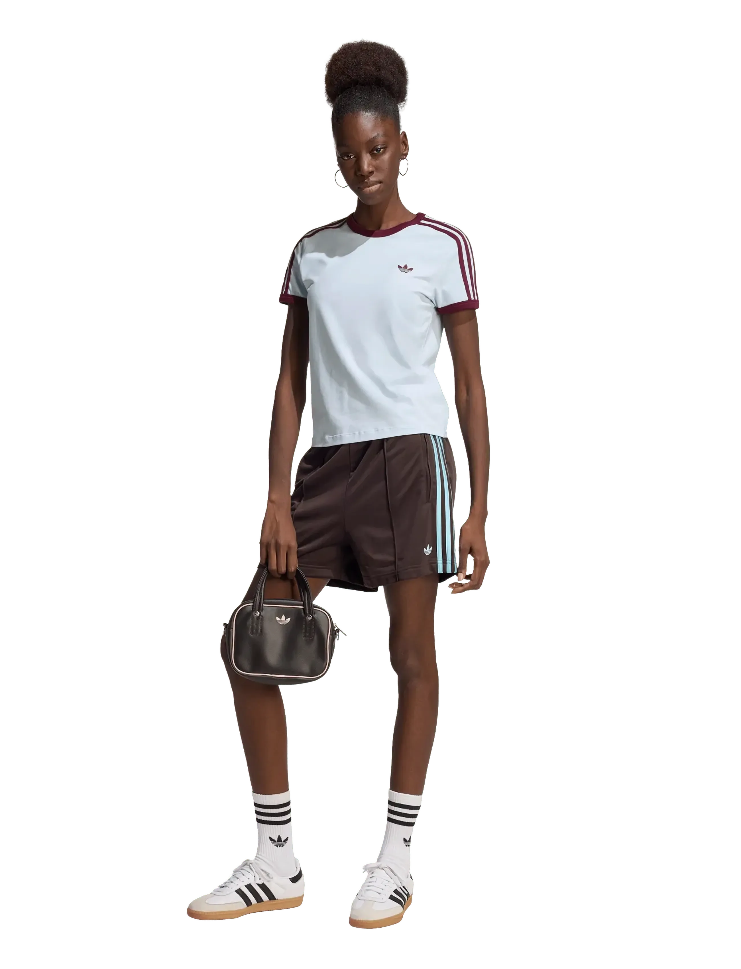 adidas Originals FB SHORT - adidas Originals - AUCO/ICEBLU / brown