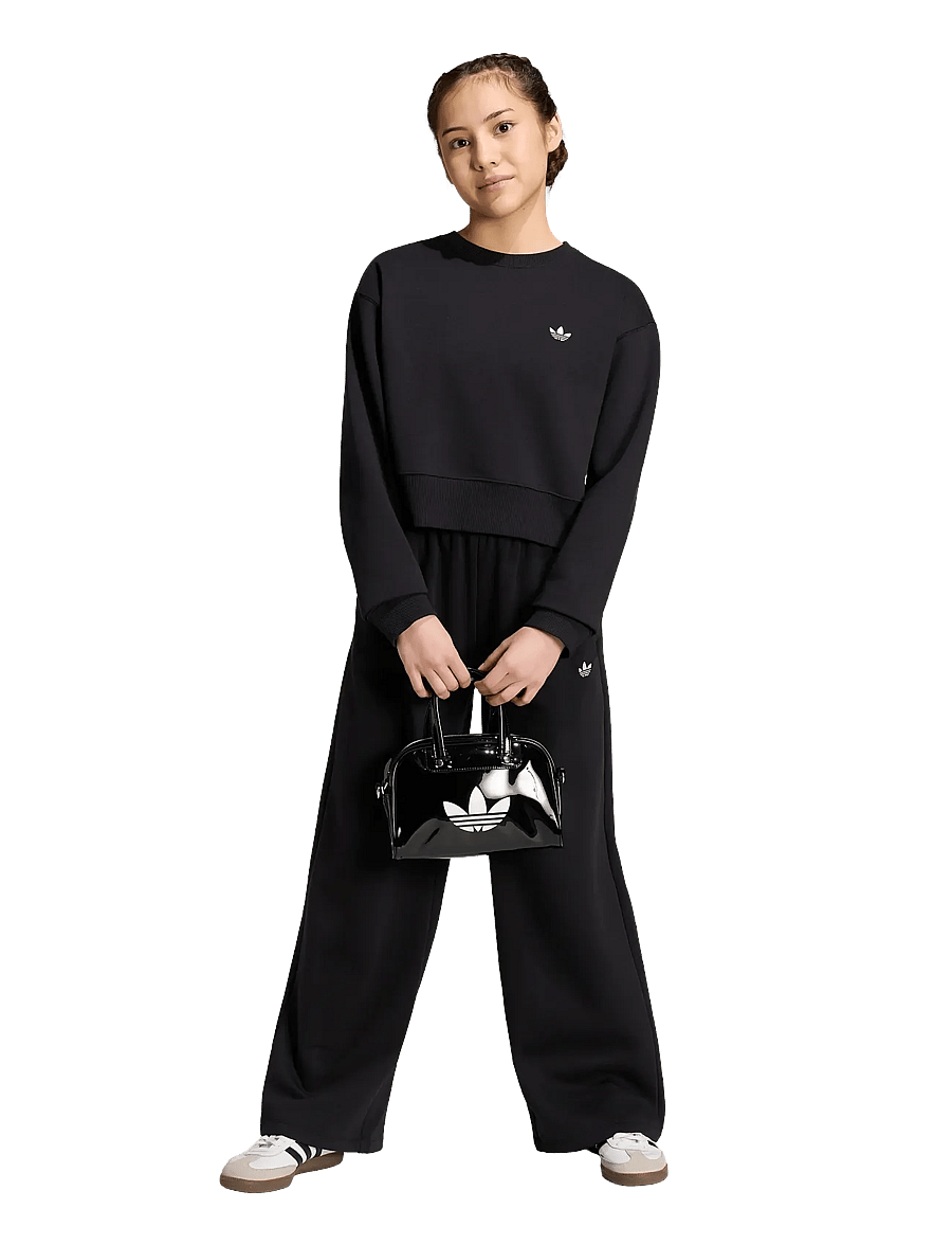 adidas Originals - WIDE LEG PANTS - sweatpants - black - 0