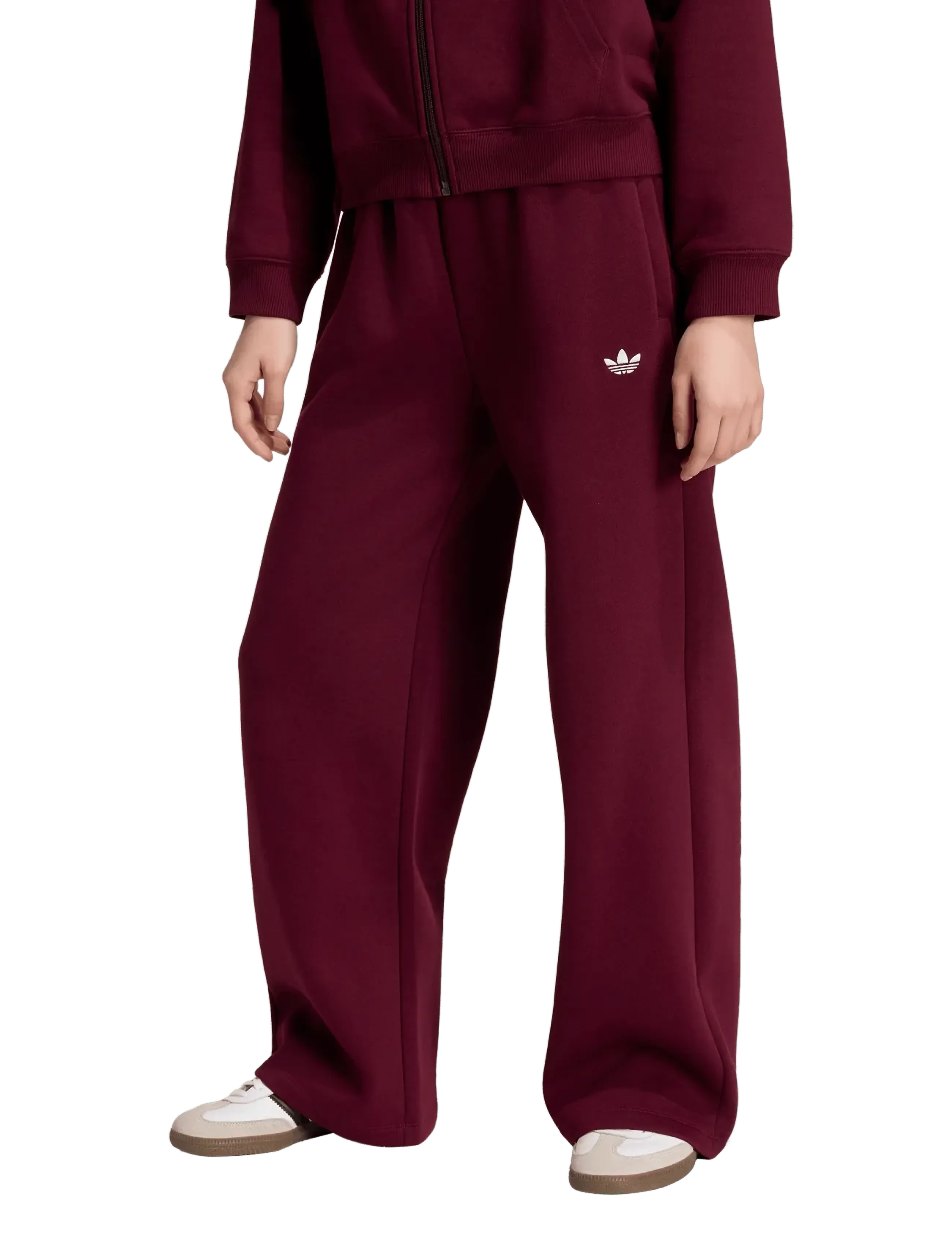 adidas Originals - WIDE LEG PANTS - sweatpants - maroon - 2