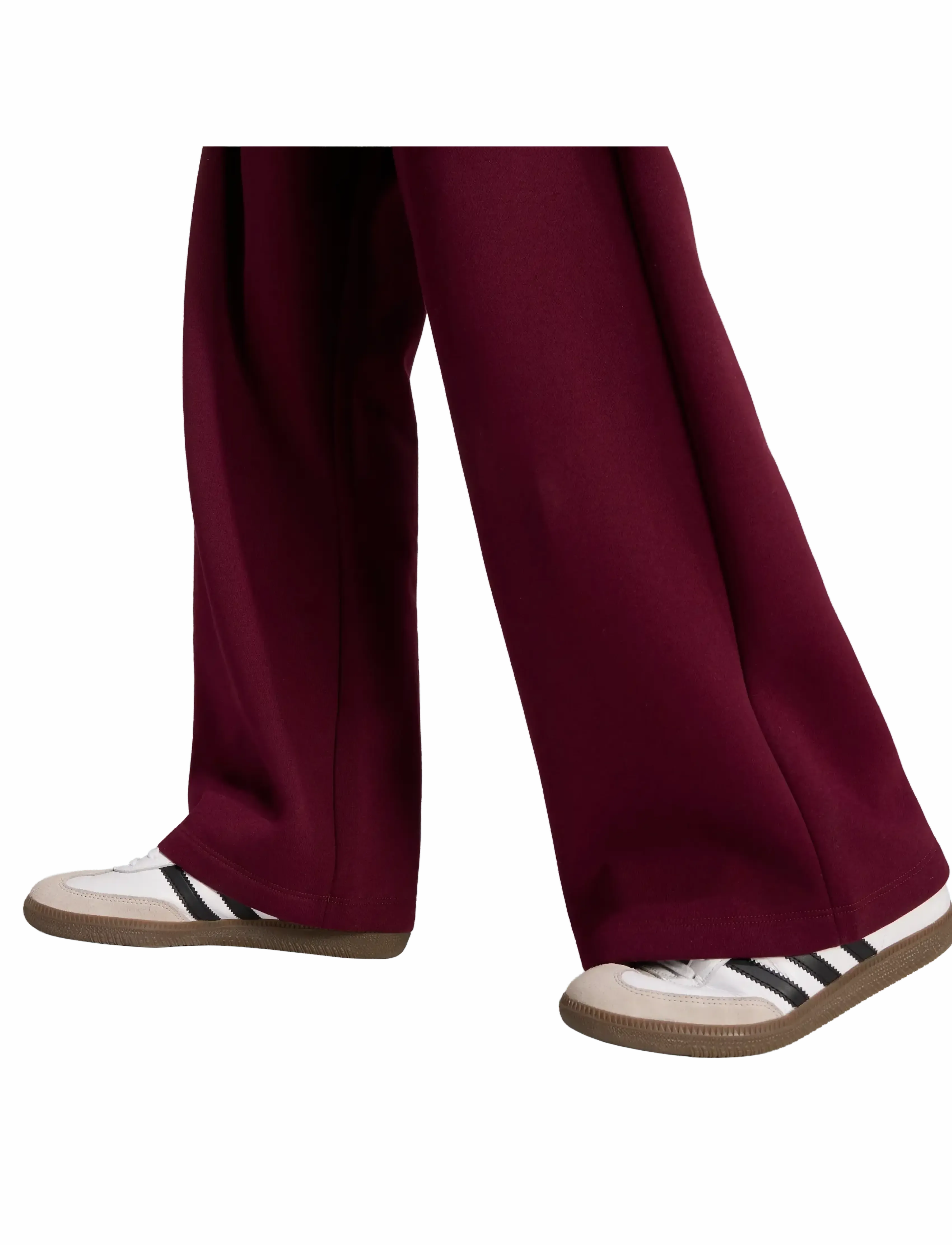 adidas Originals - WIDE LEG PANTS - sweatpants - maroon - 4