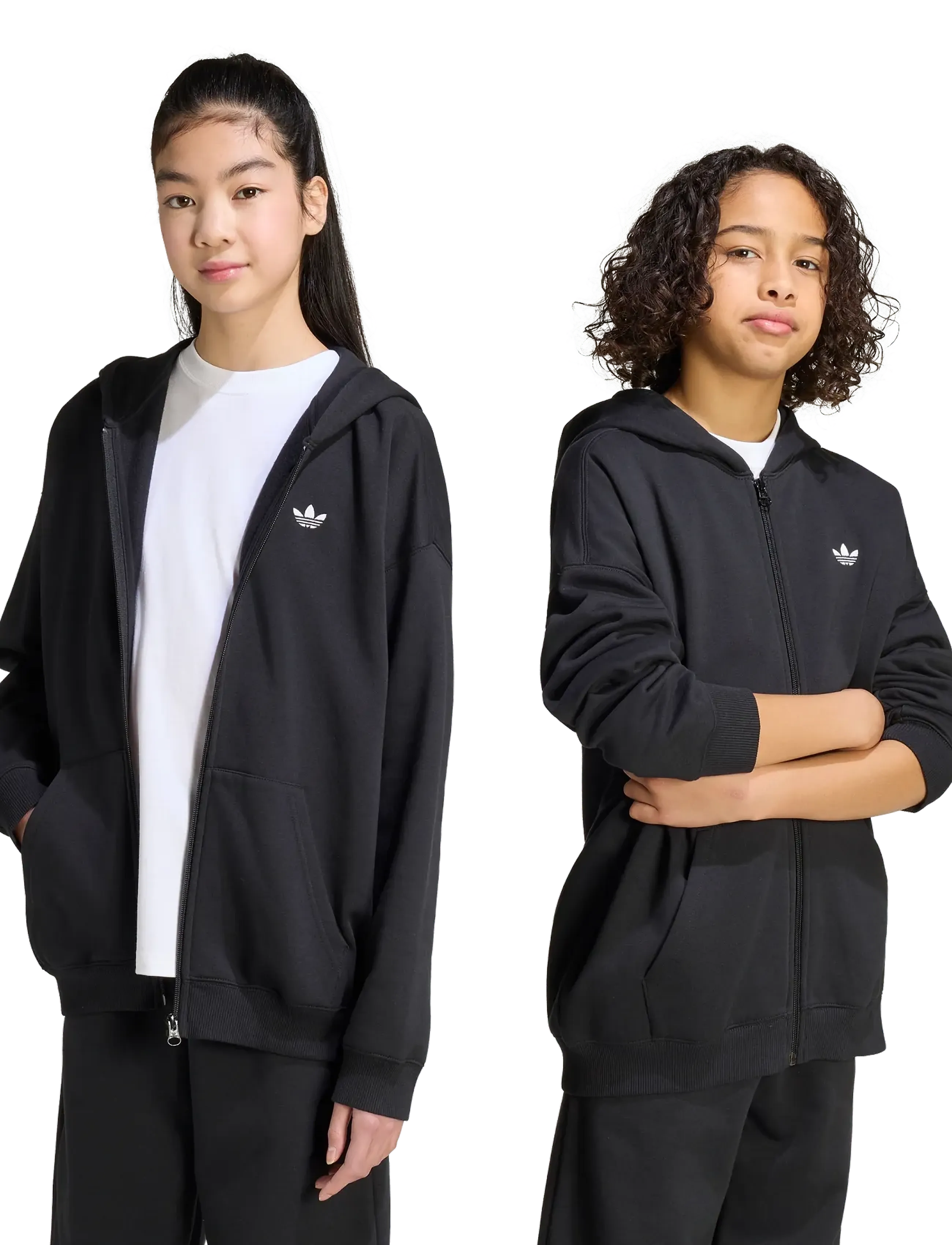 adidas Originals - FULL ZIP HOODIE - hættetrøjer - black - 2