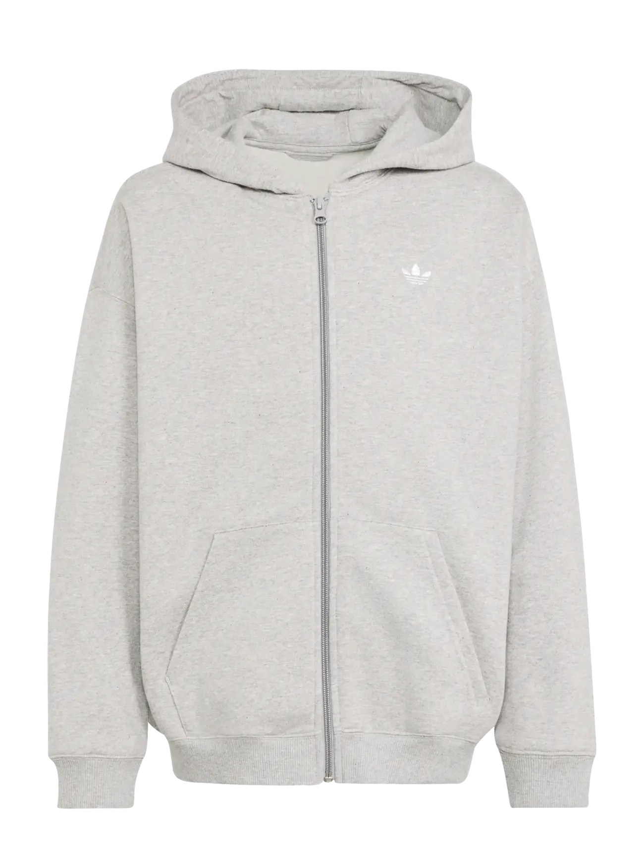 adidas Originals FULL ZIP HOODIE - adidas - MGREYH / grey