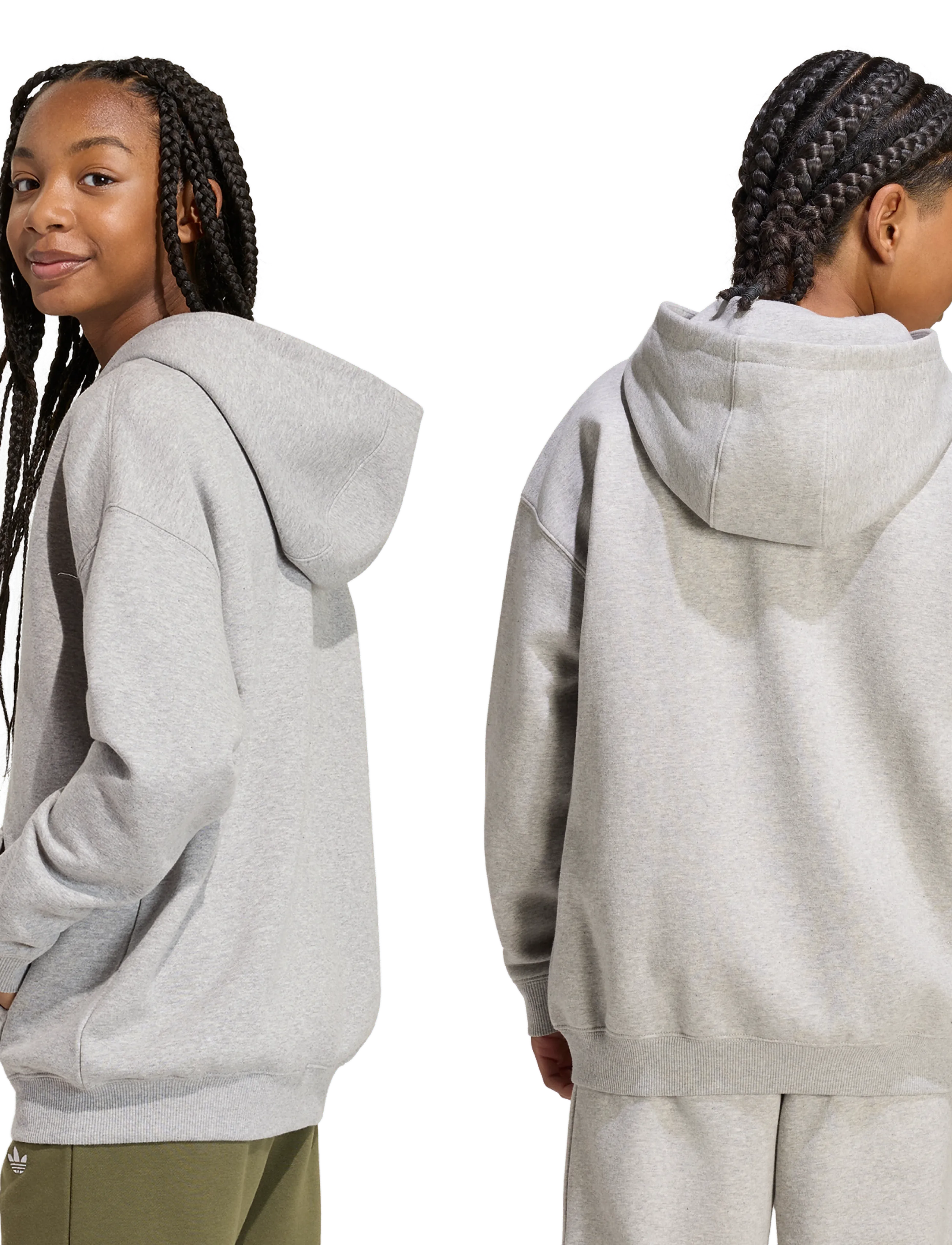 adidas Originals - FULL ZIP HOODIE - hættetrøjer - mgreyh - 3
