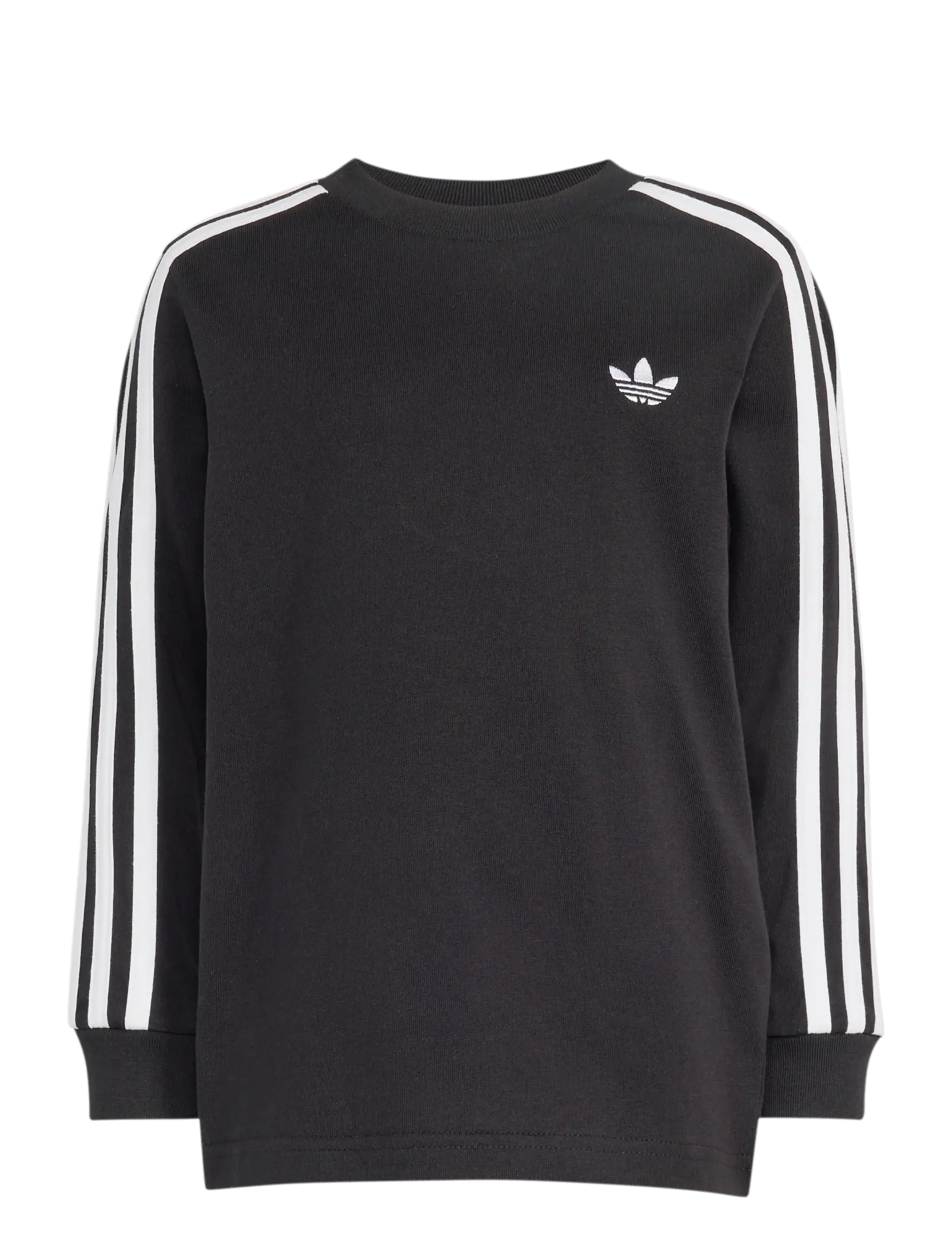 adidas Originals 3 STRIPE LS - Pitkähihaiset t-paidat - BLACK / black