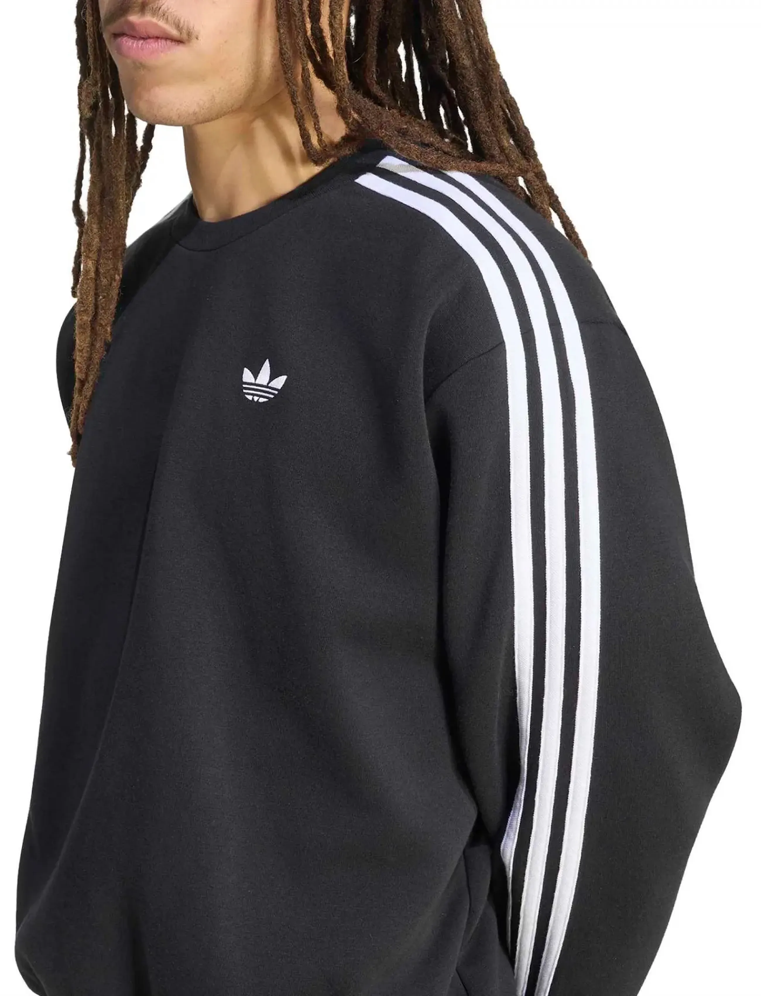 adidas Originals - 3S CREW - oberteile - black/white - 2