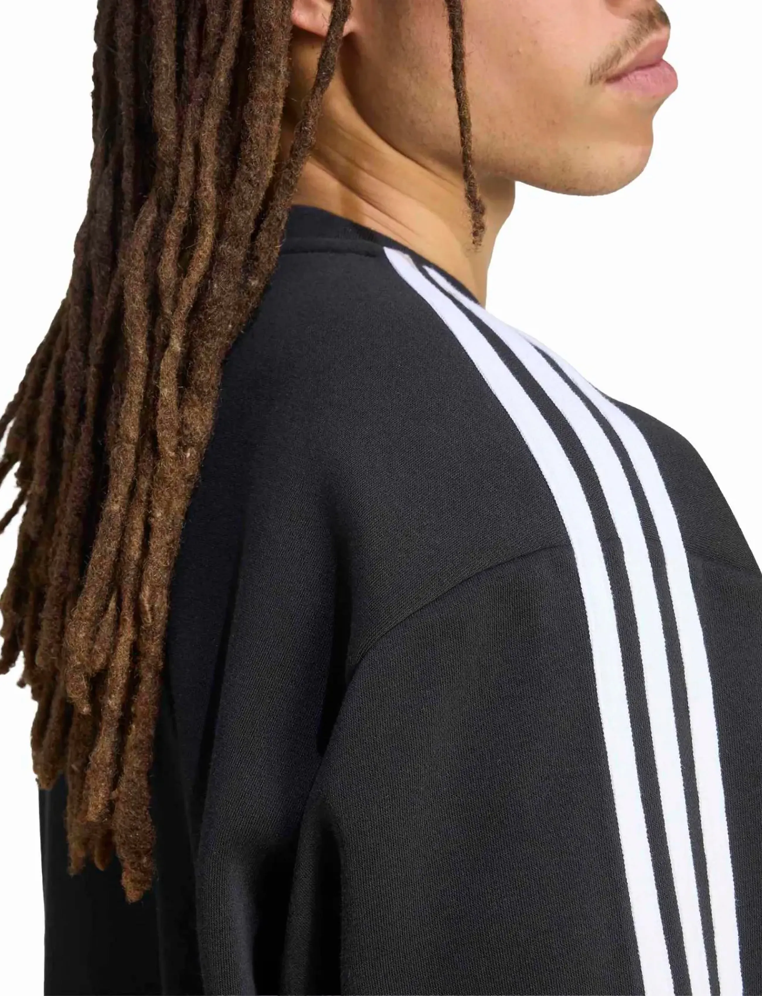 adidas Originals - 3S CREW - oberteile - black/white - 3