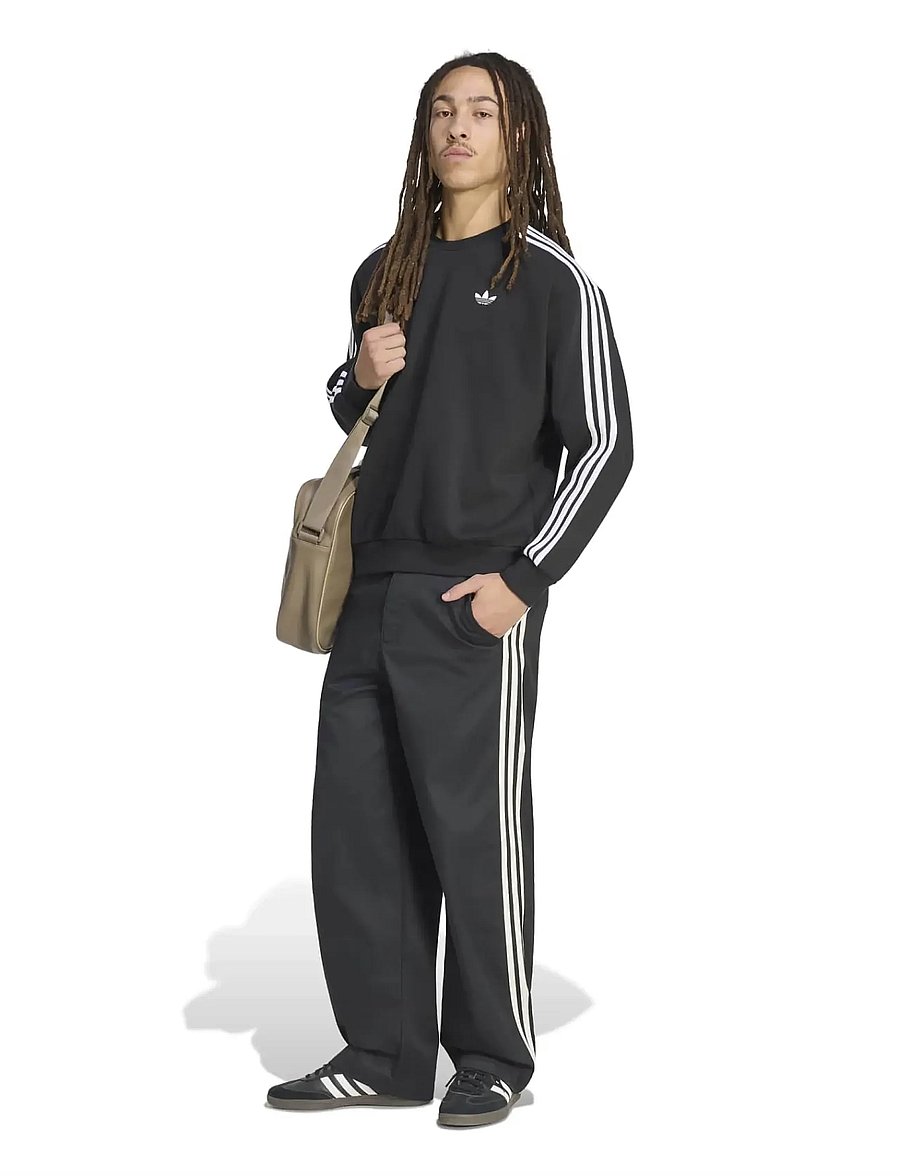 adidas Originals - 3S CREW - oberteile - black/white - 5