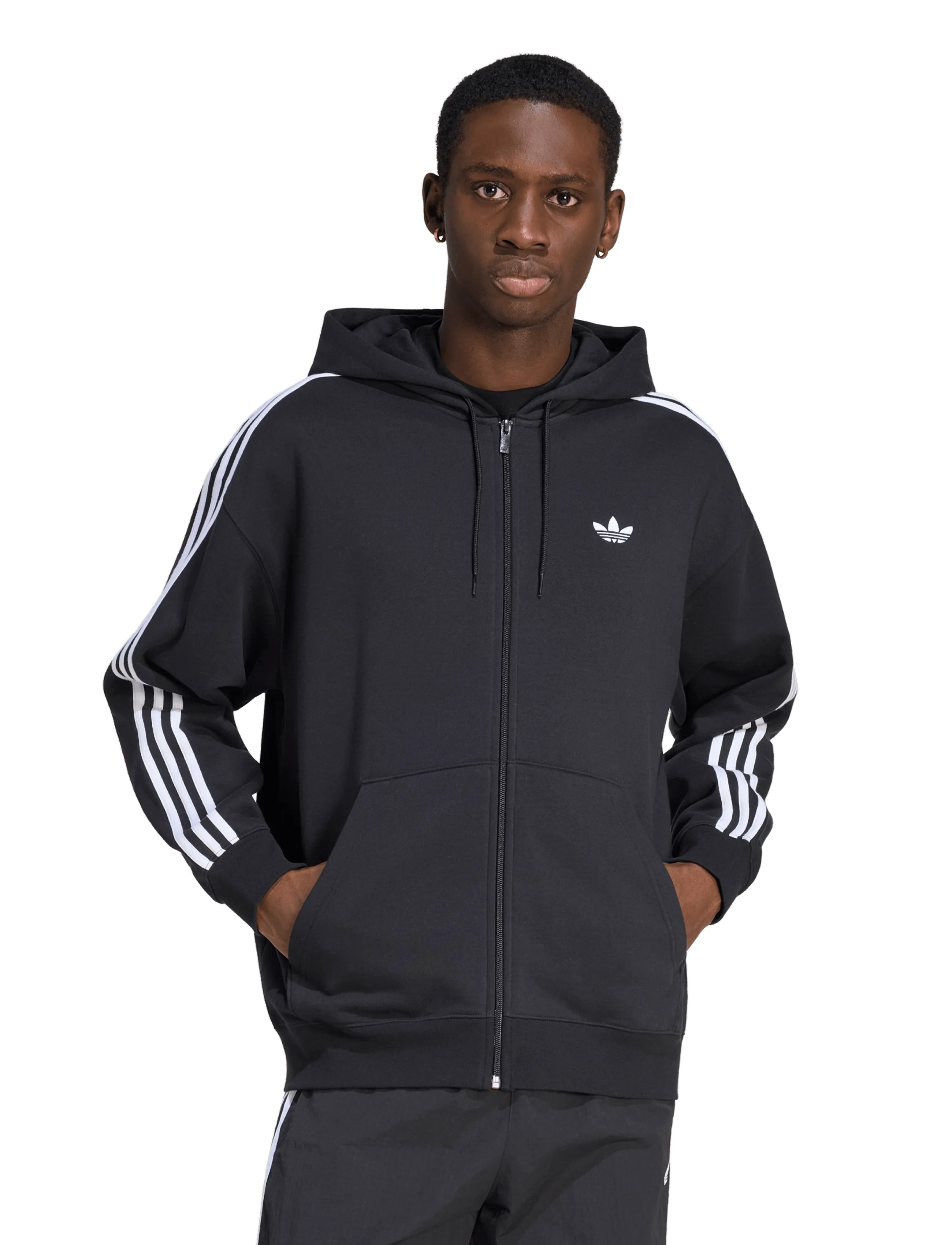 adidas Originals - BAGGY FZ HOODIE - overdele - black - 3