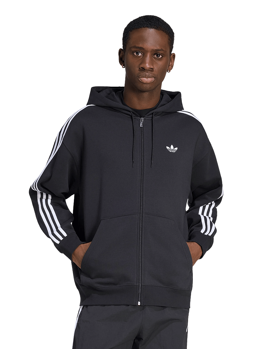 adidas Originals - BAGGY FZ HOODIE - overdele - black - 3
