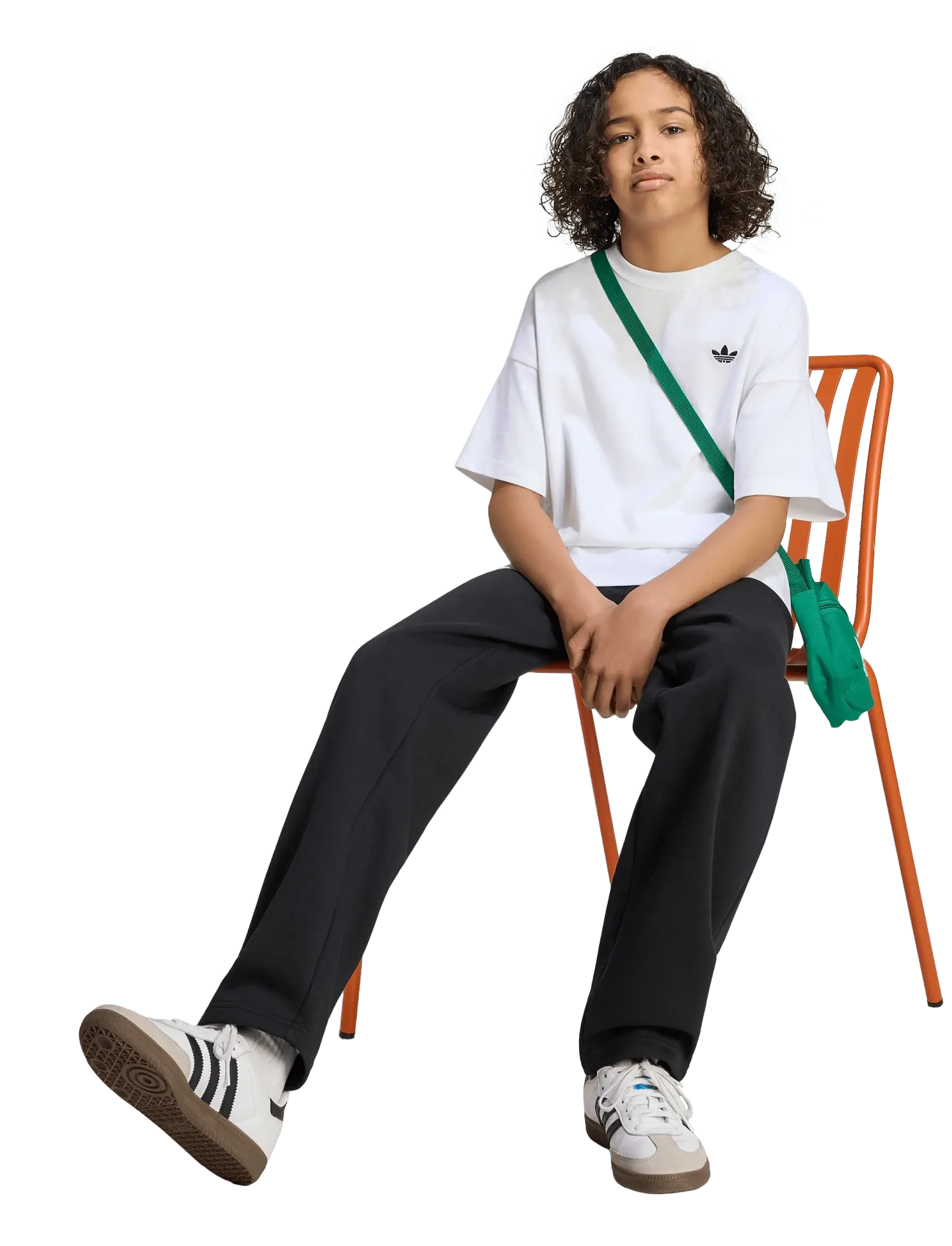 adidas Originals O Hem Pant Fl, 164, Sport, Schwarz - Sweatpants, Kinder