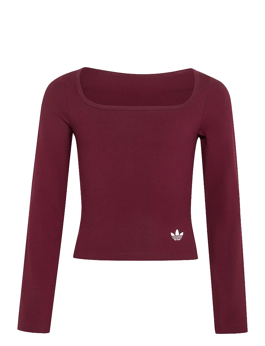 adidas Originals - SLIM LONGSLEEVE - maroon - 1