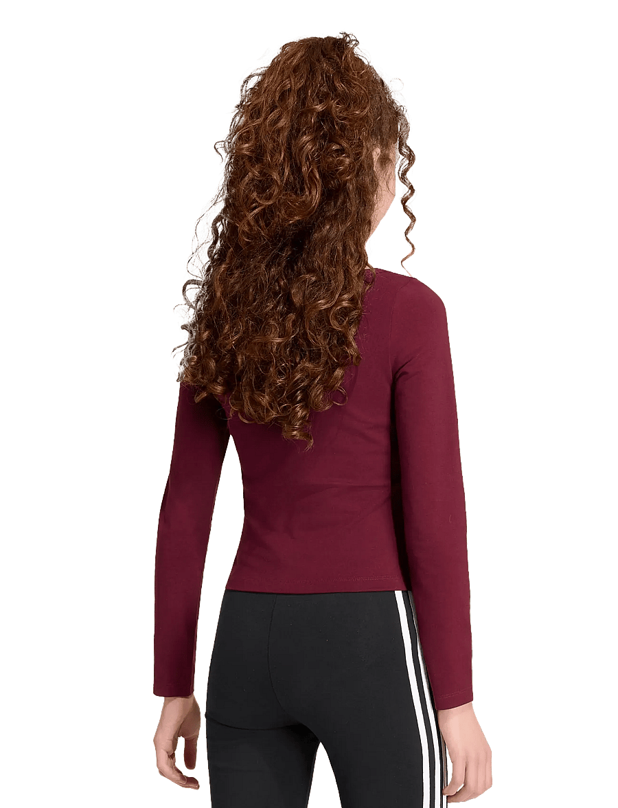 adidas Originals - SLIM LONGSLEEVE - maroon - 5