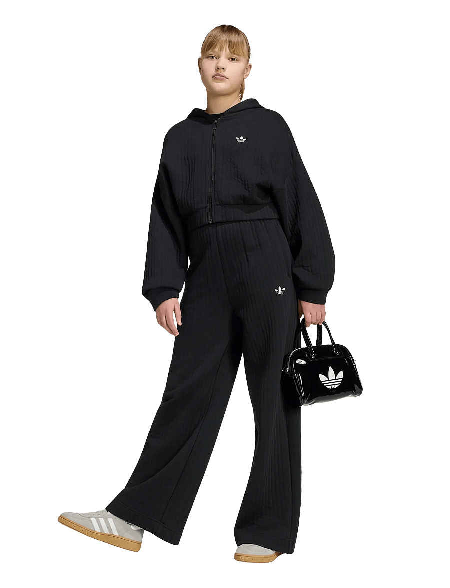 adidas Originals - WIDE LEG PANTS - jogginghosen - black - 0
