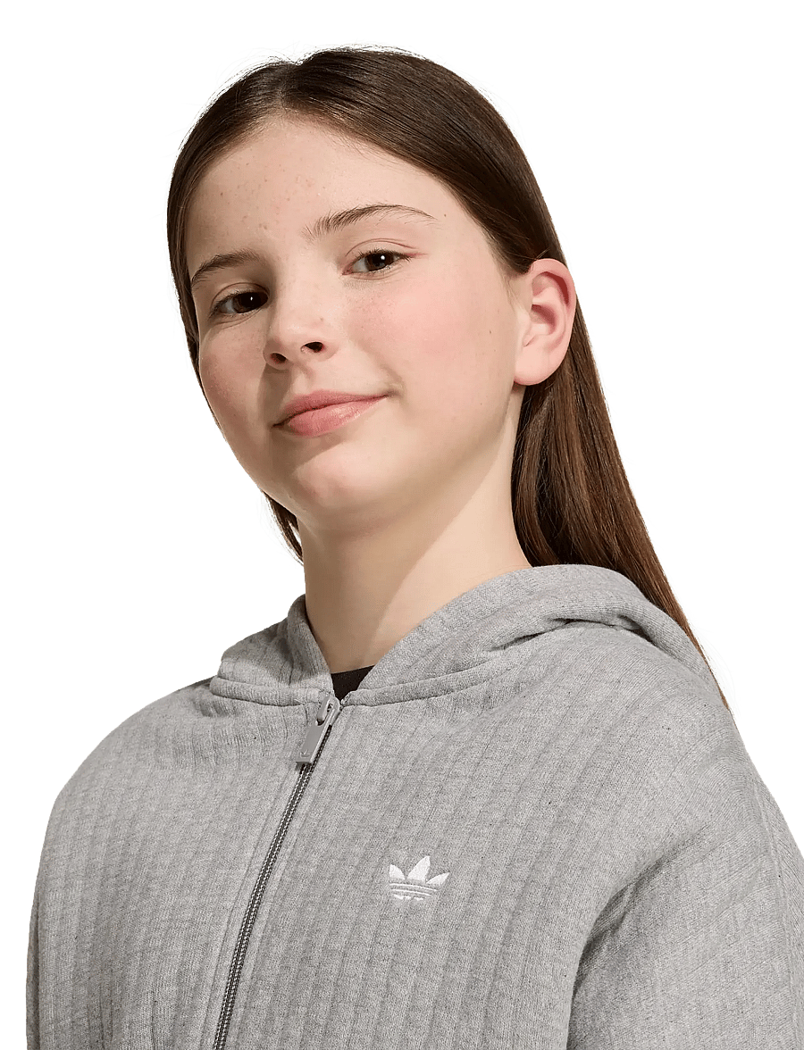 adidas Originals - LO ZIP HOODIE - hættetrøjer - mgreyh - 3