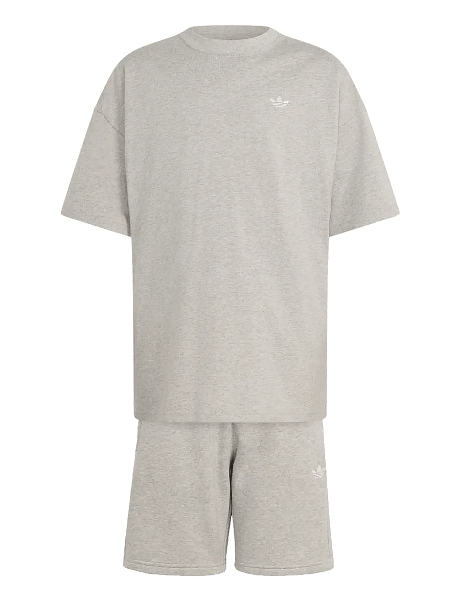 adidas Originals - SHORTS TEE SET - 2-osalised komplektid - mgreyh - 1