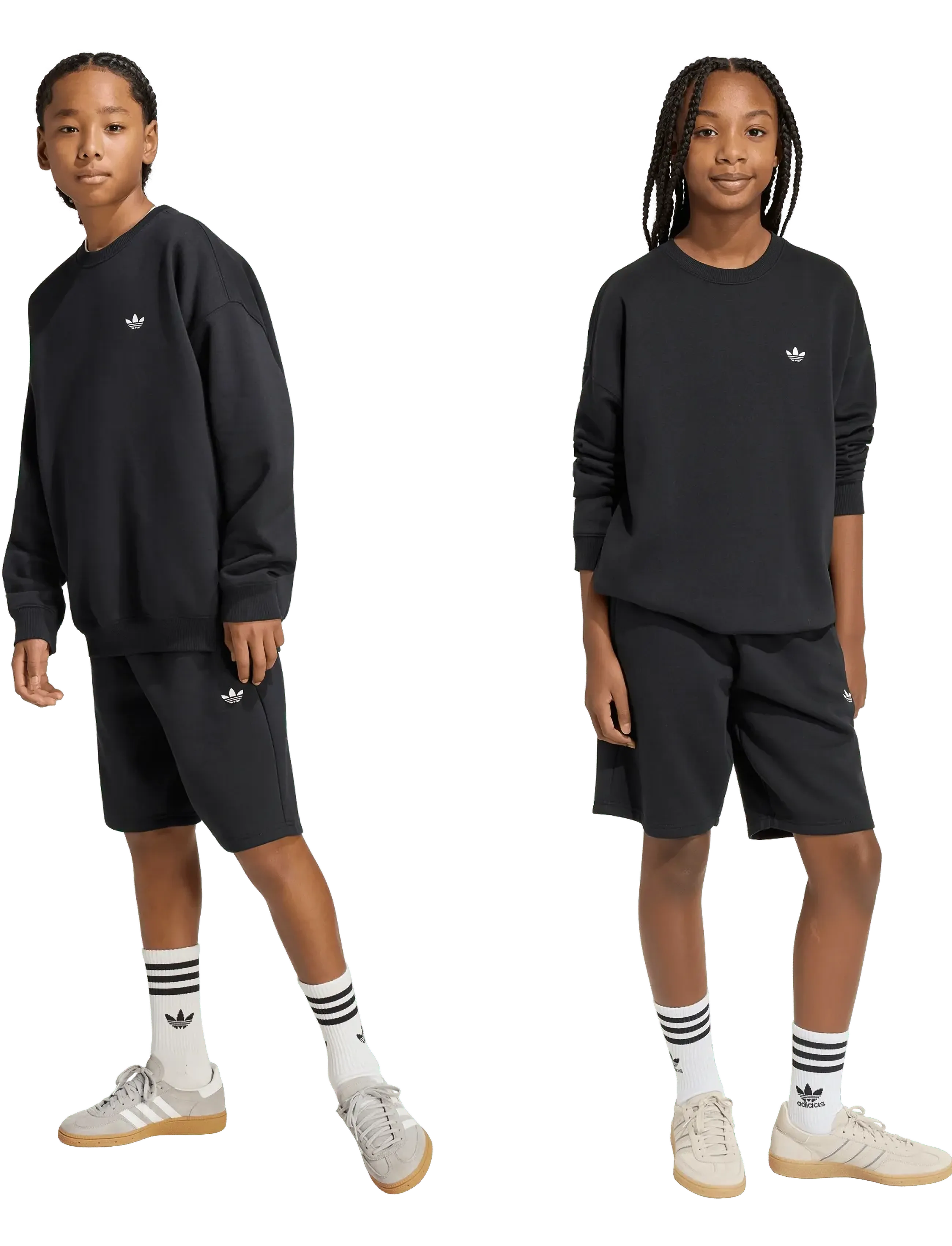 adidas Originals - CREW SHORTS SET - matchende sæt - black - 4