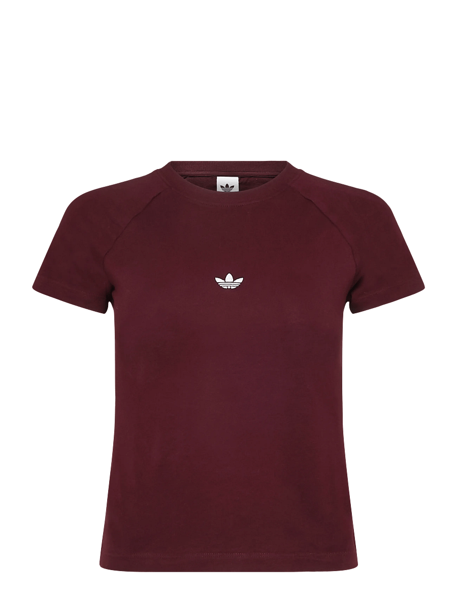 adidas Originals - ESS SLIM TEE - t-shirts - maroon - 0