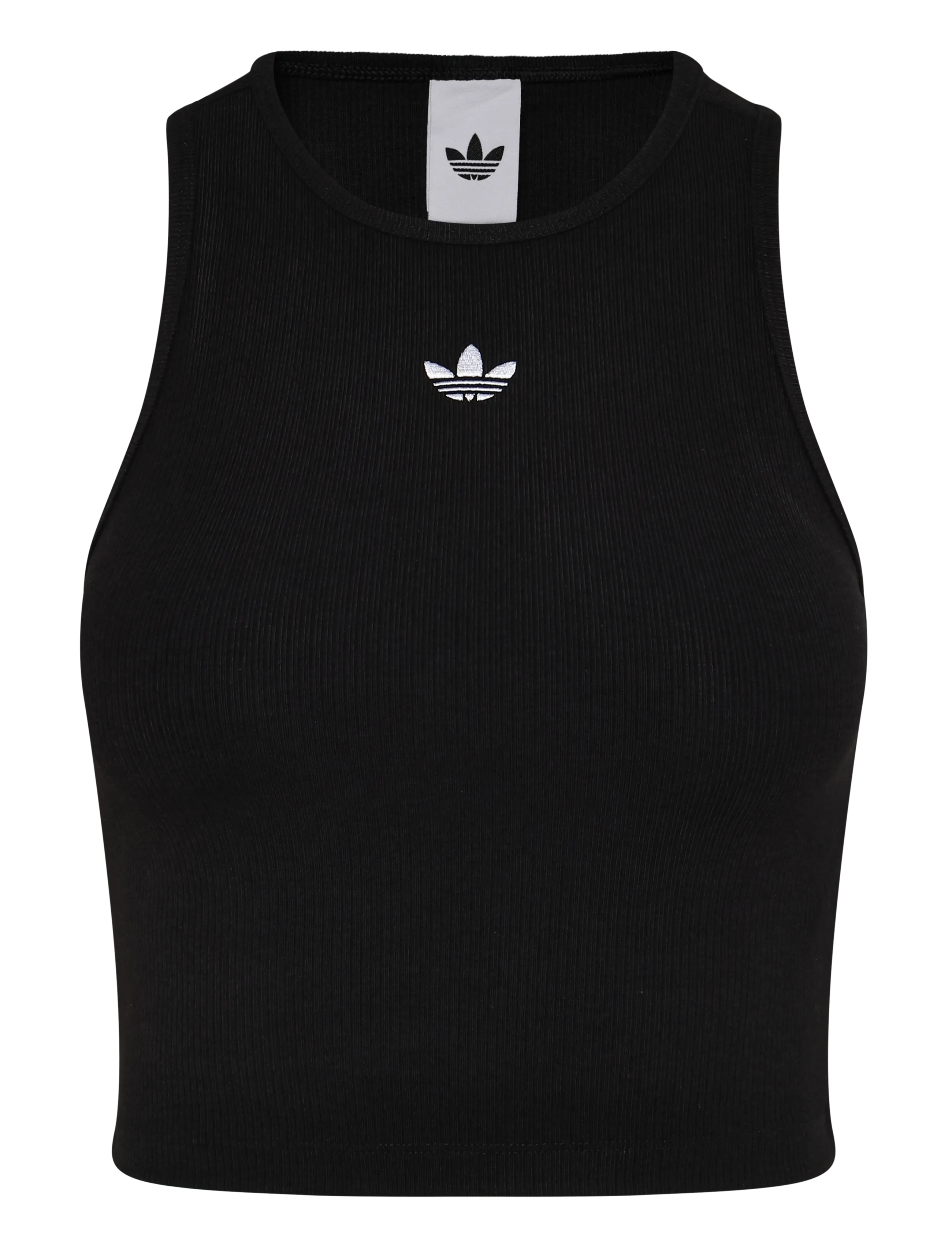 adidas Originals ESS RIB TANK - Farben der Saison - BLACK / black