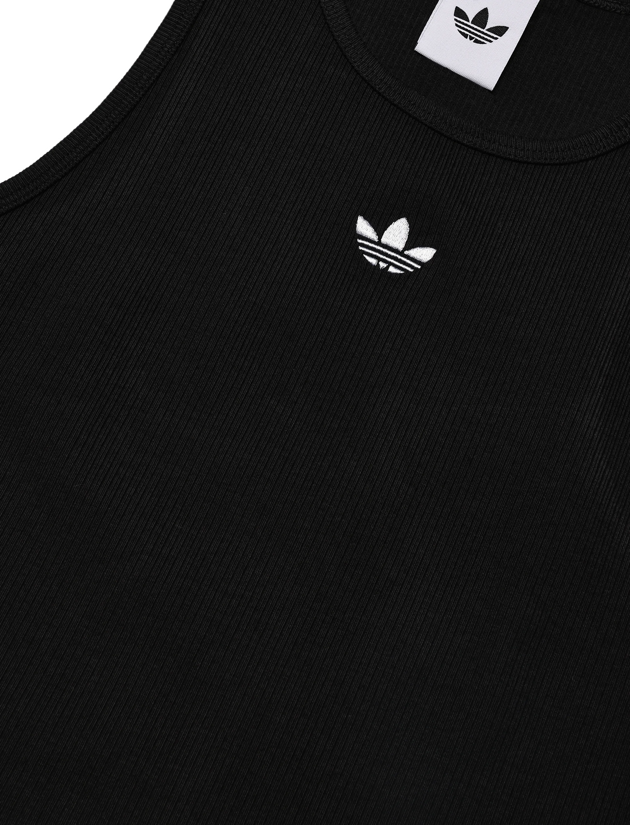 adidas Originals - ESS RIB TANK - crop-tops - black - 2