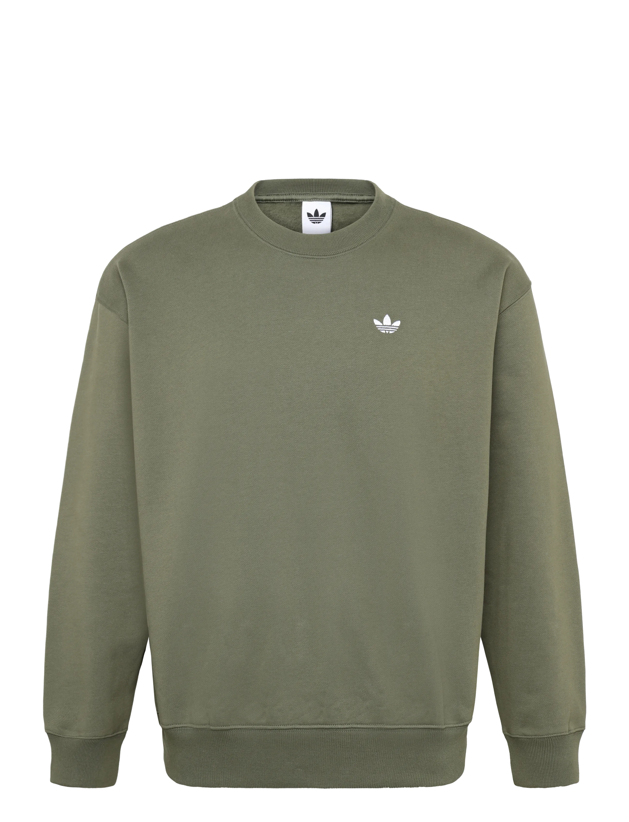 adidas Originals ESS FL CRW OS - Dressipluusid - OLISTR / khaki/green