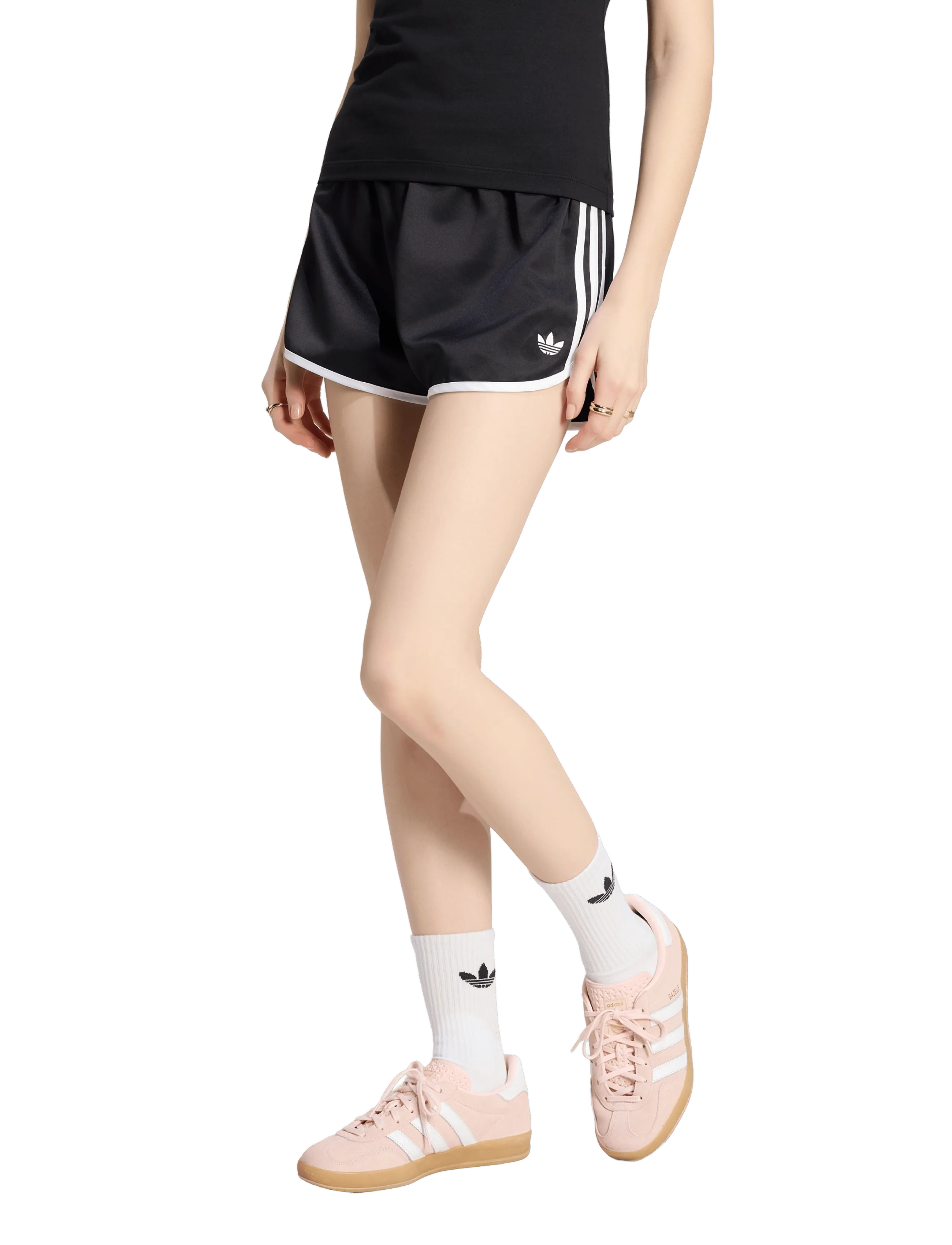 adidas Originals - 3S SPRNTR SHORT - shorts - black/white - 2