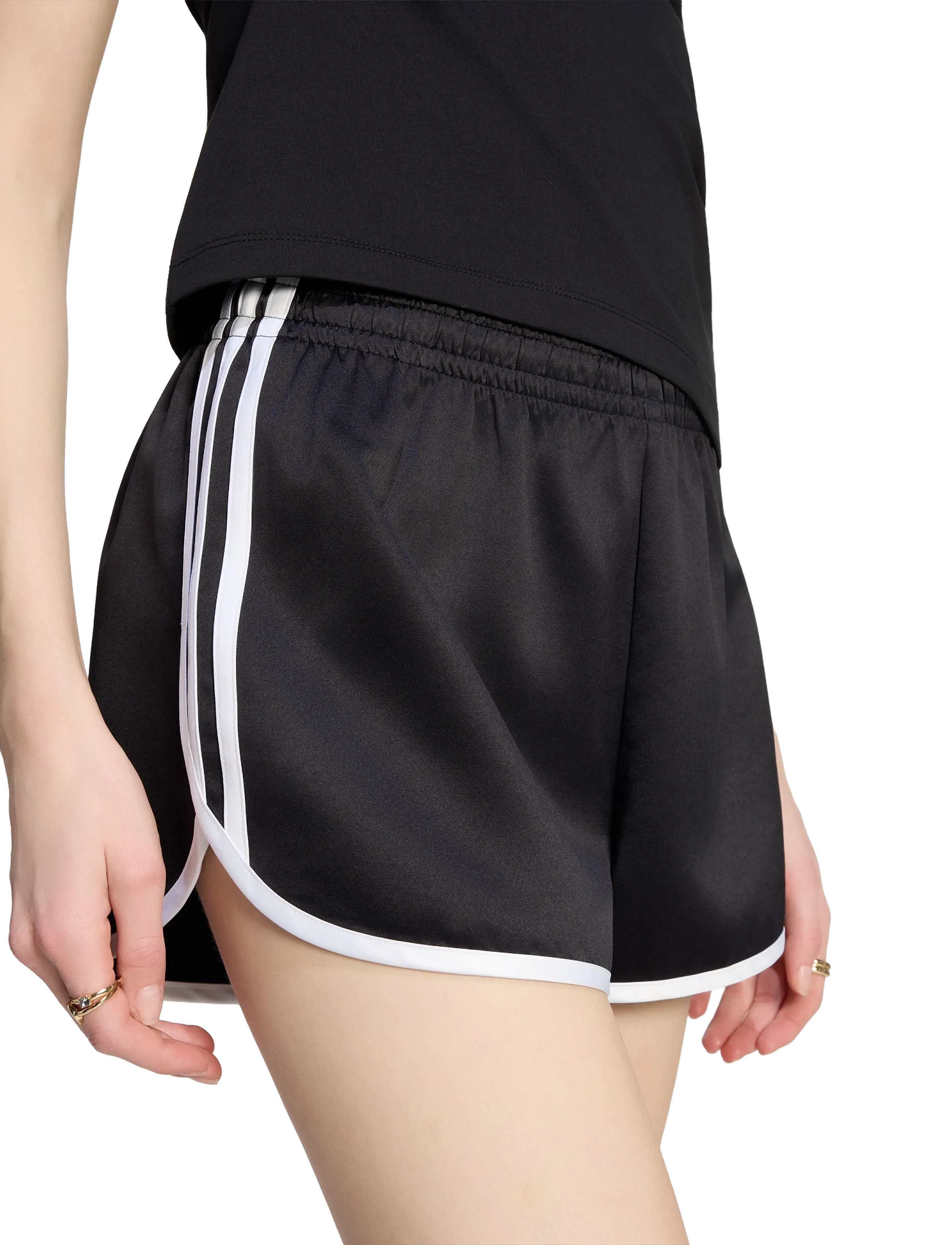 adidas Originals - 3S SPRNTR SHORT - shorts - black/white - 4