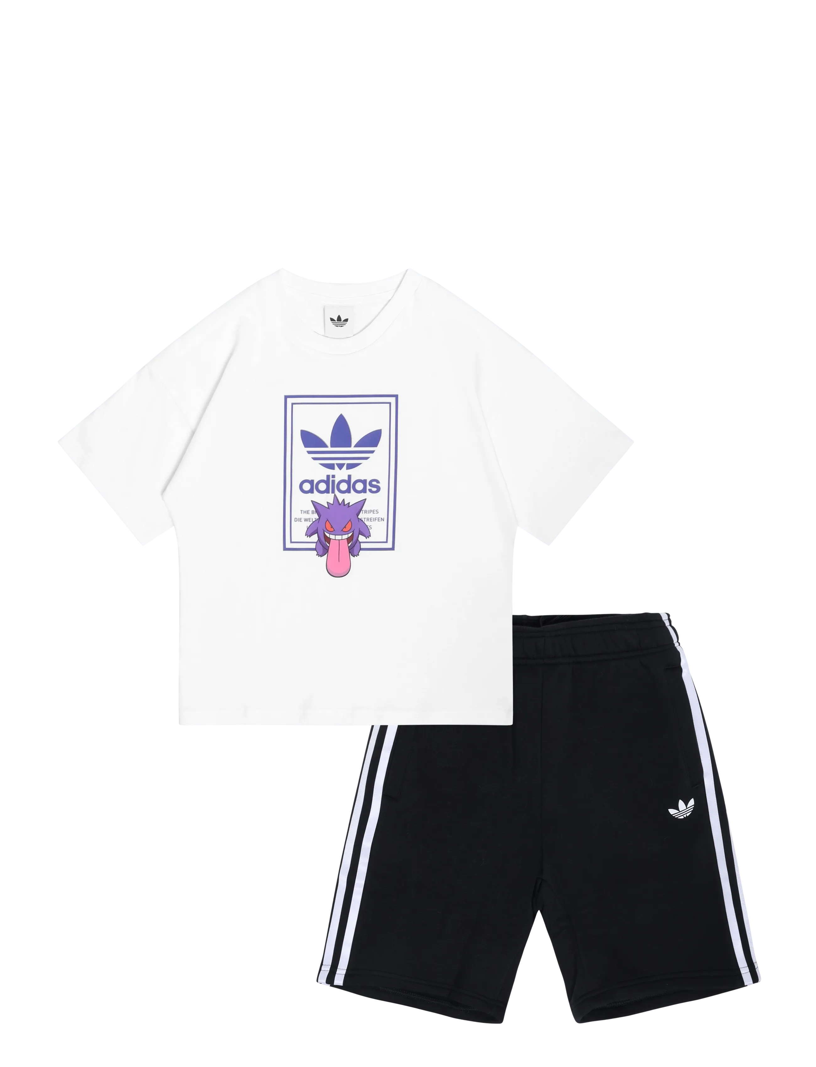 adidas Originals - LOOSE SET - sets with short-sleeved t-shirt - white/black - 1