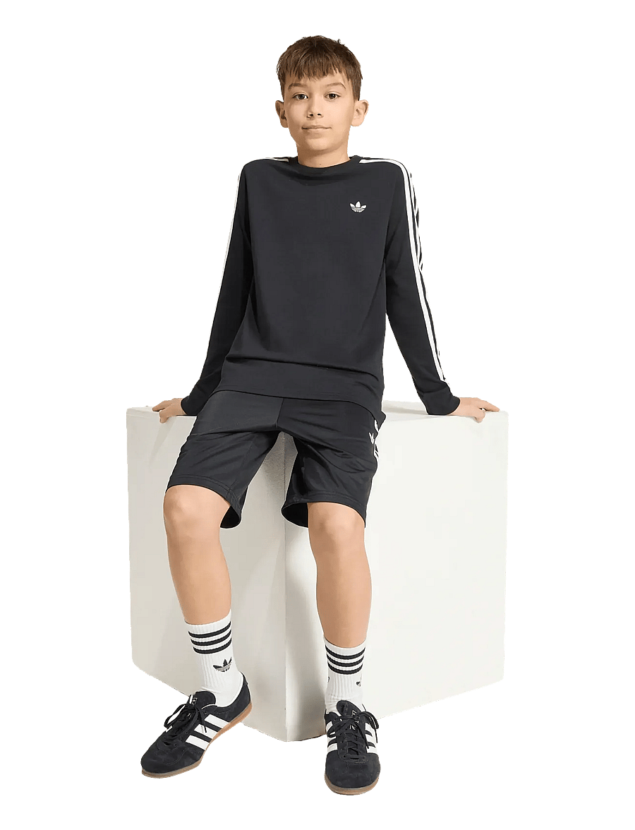 adidas Originals - 3 STRIPE LS - sportoberteile - black - 0