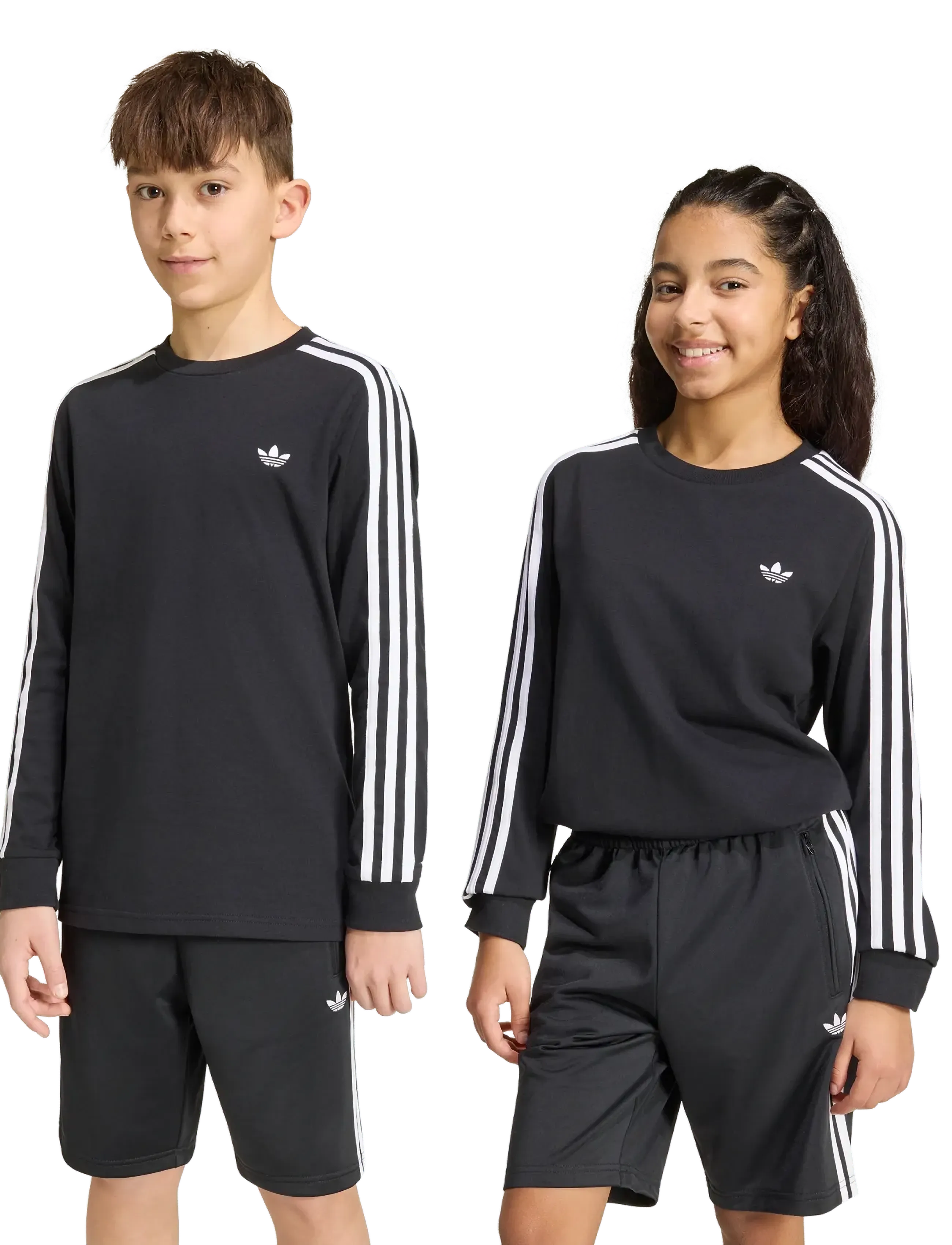 adidas Originals - 3 STRIPE LS - sportoberteile - black - 3