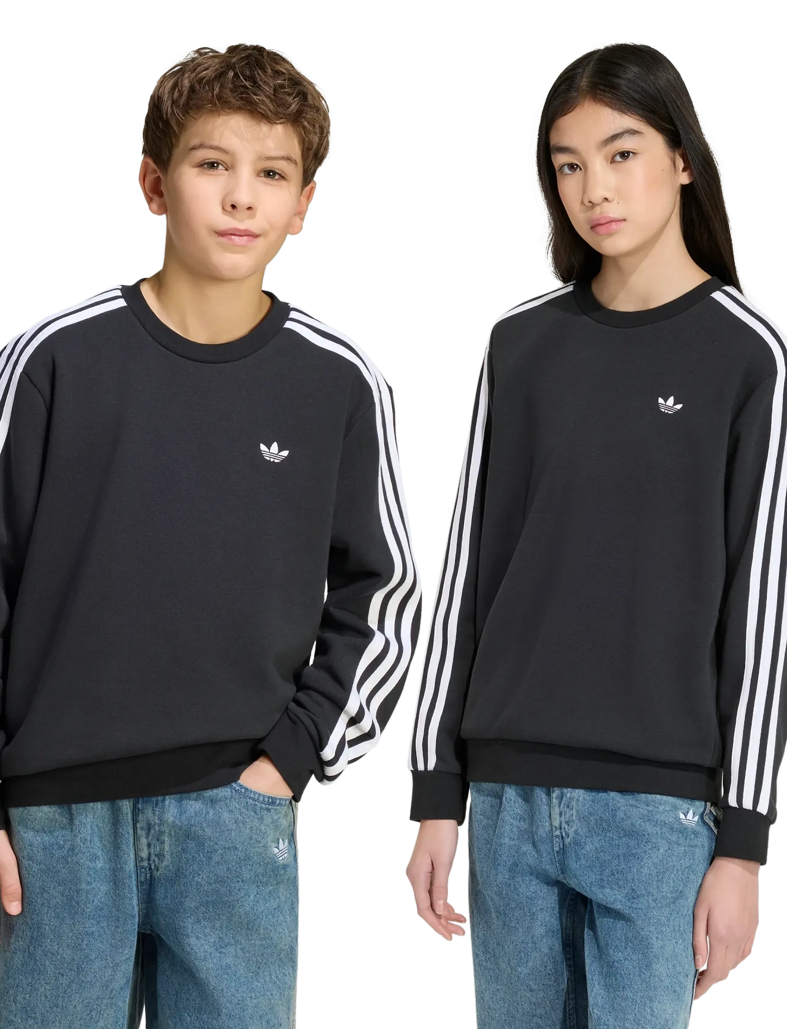 adidas Originals - 3 STRIPE CREW - black - 2