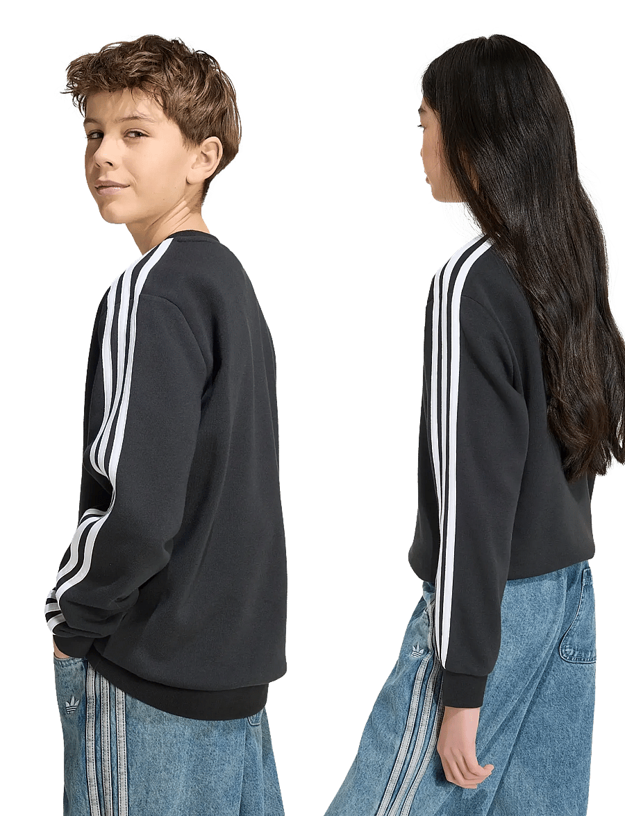adidas Originals - 3 STRIPE CREW - dressipluusid - black - 4