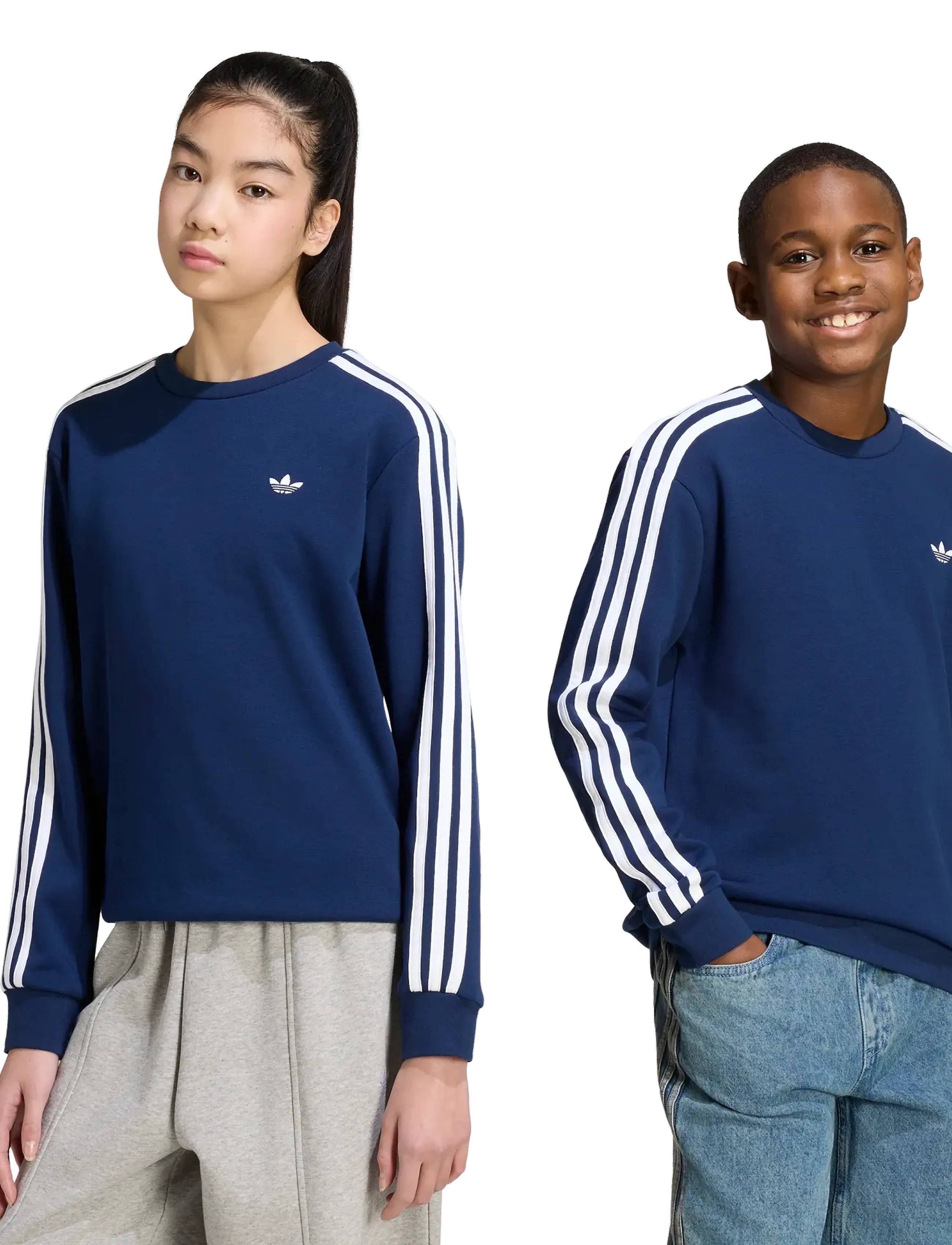 adidas Originals - 3 STRIPE CREW - sweatshirts - nindig - 2