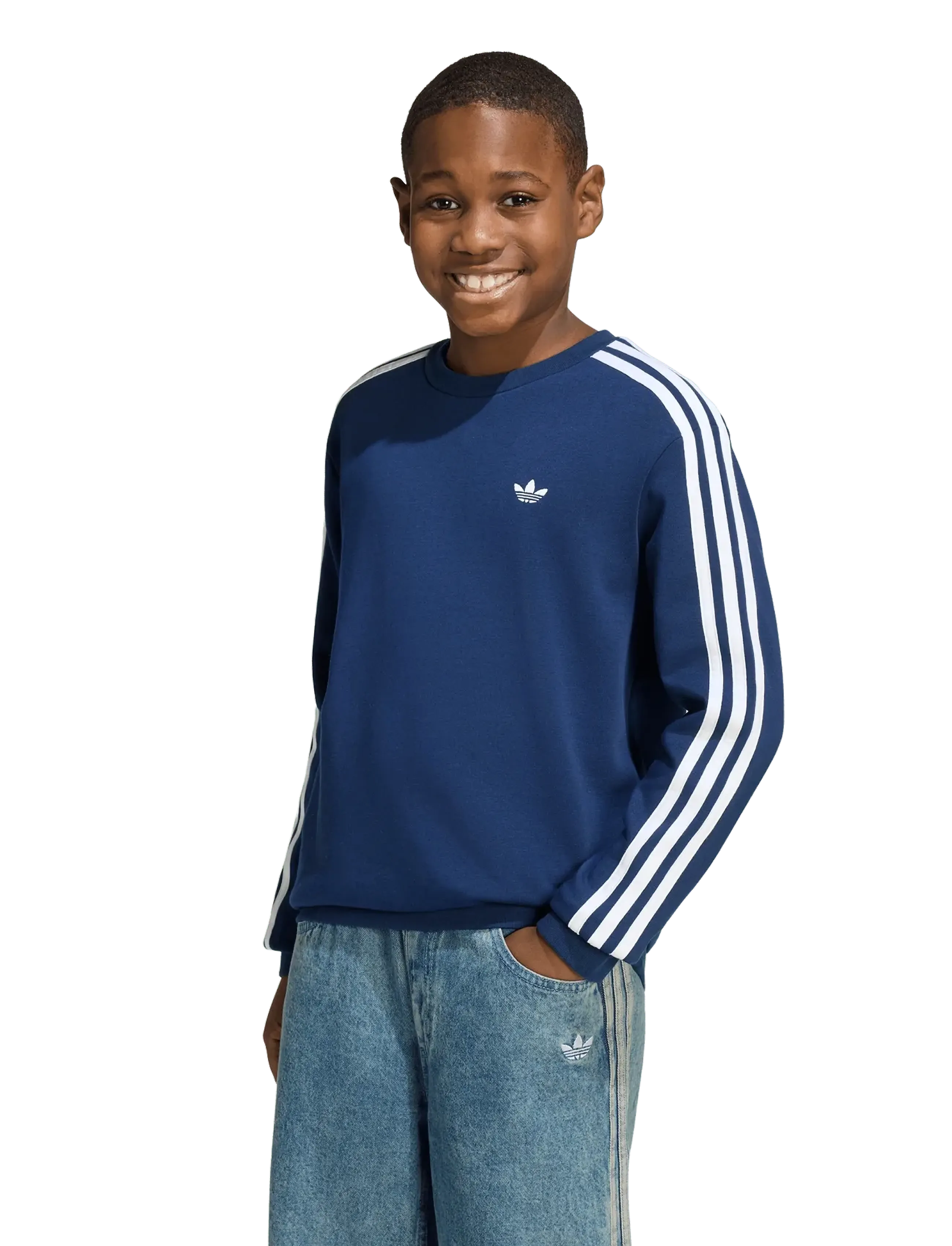 adidas Originals - 3 STRIPE CREW - sweatshirts - nindig - 3