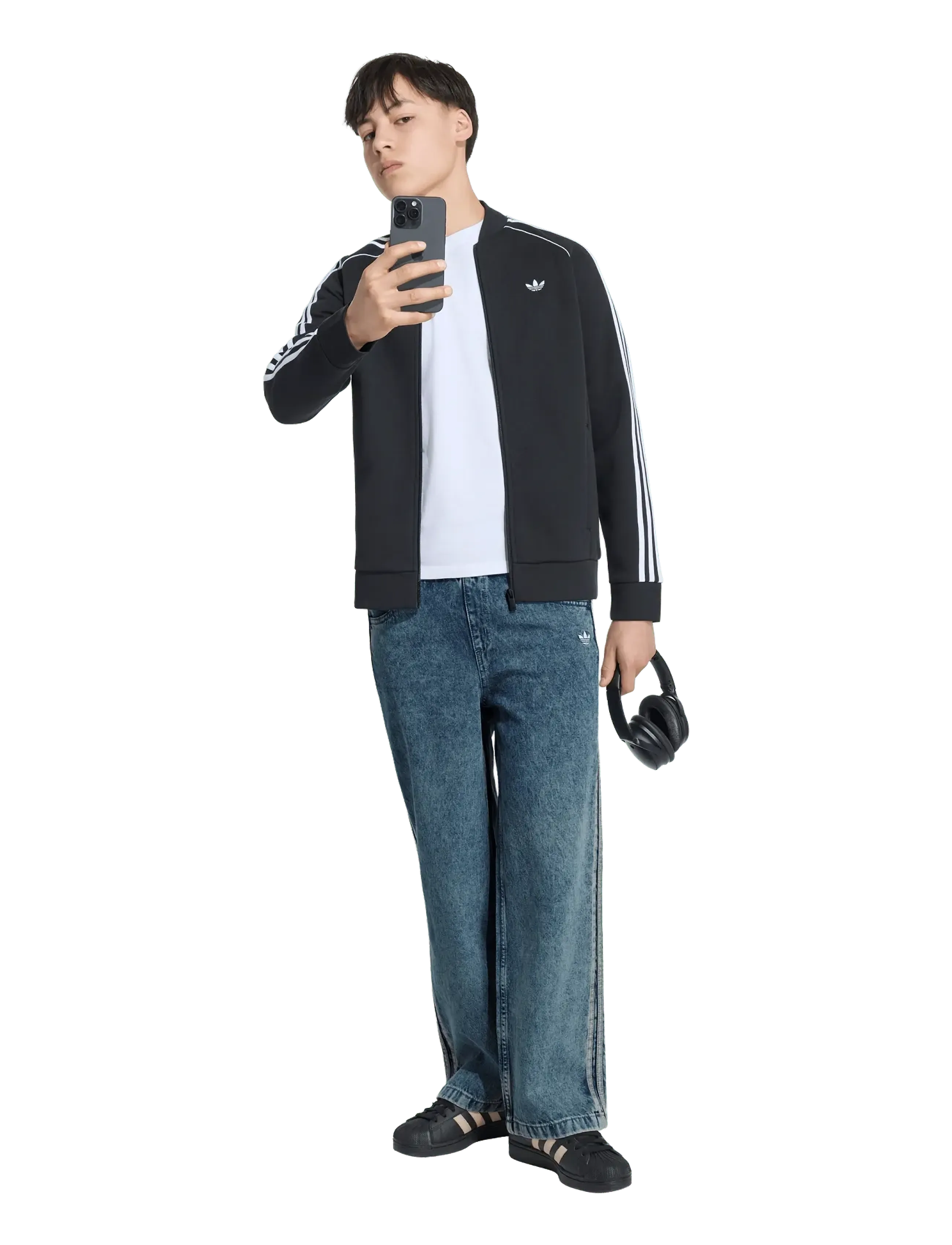 adidas Originals Firebird Den Tp, 176, Blue, Jeans > Vidde Jeans, Børn