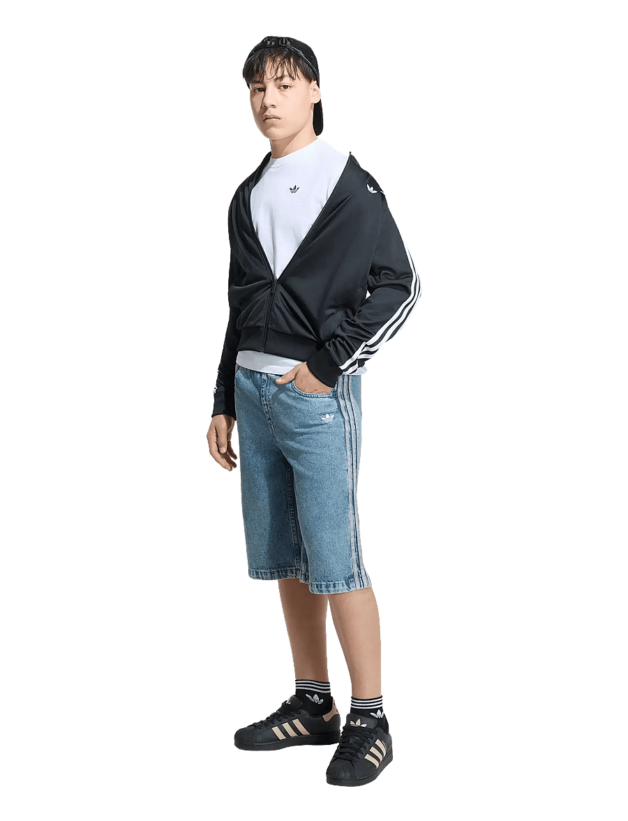 adidas Originals - LO DENIM JORTS - jeansshorts - worblu - 0