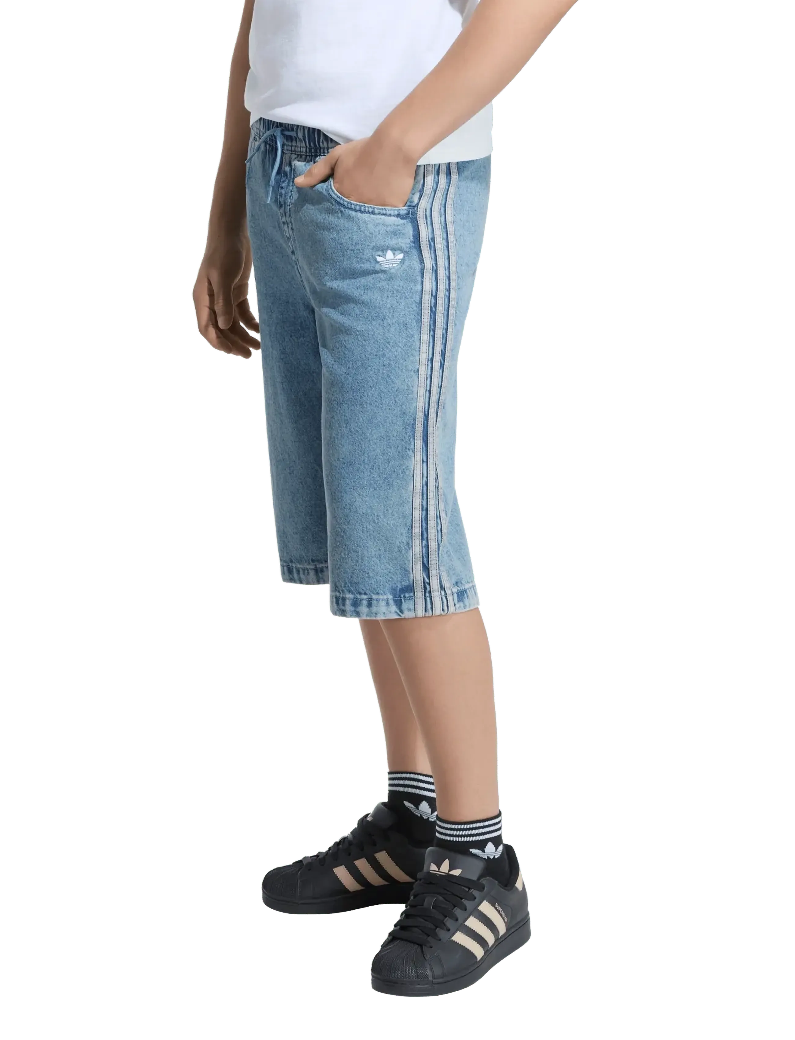 adidas Originals - LO DENIM JORTS - worblu - 4