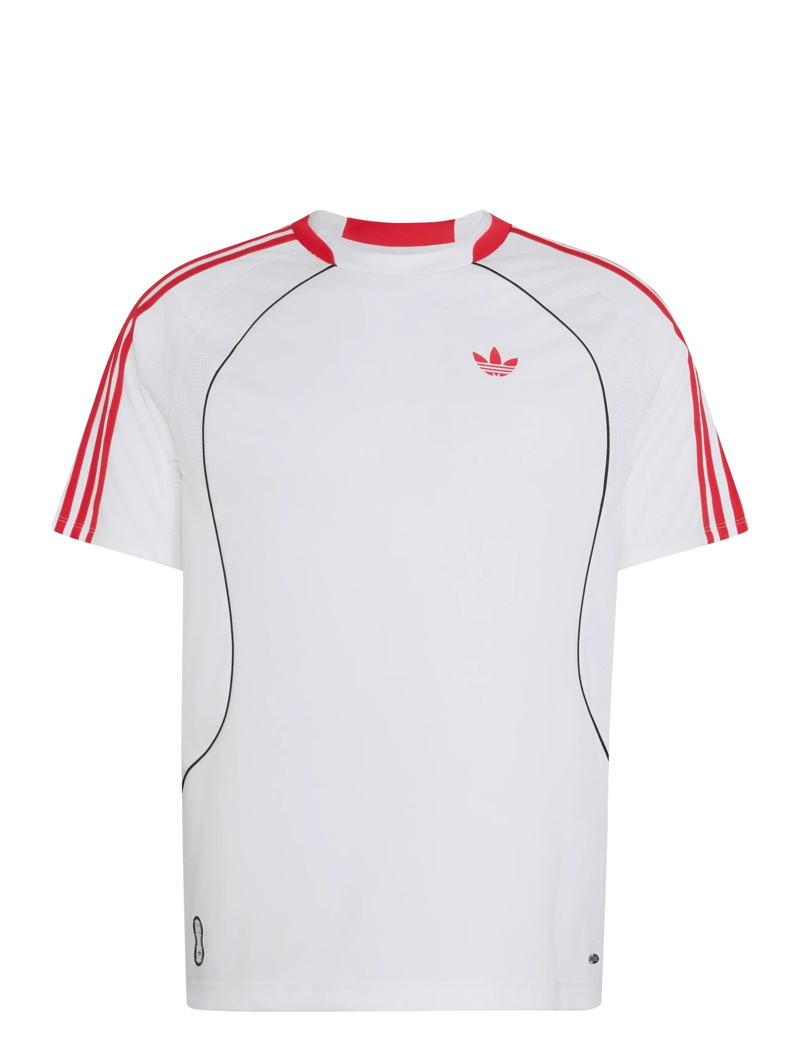 adidas Originals TEAMGEIST TEE - Nowosci - WHITE/PURRUB / white