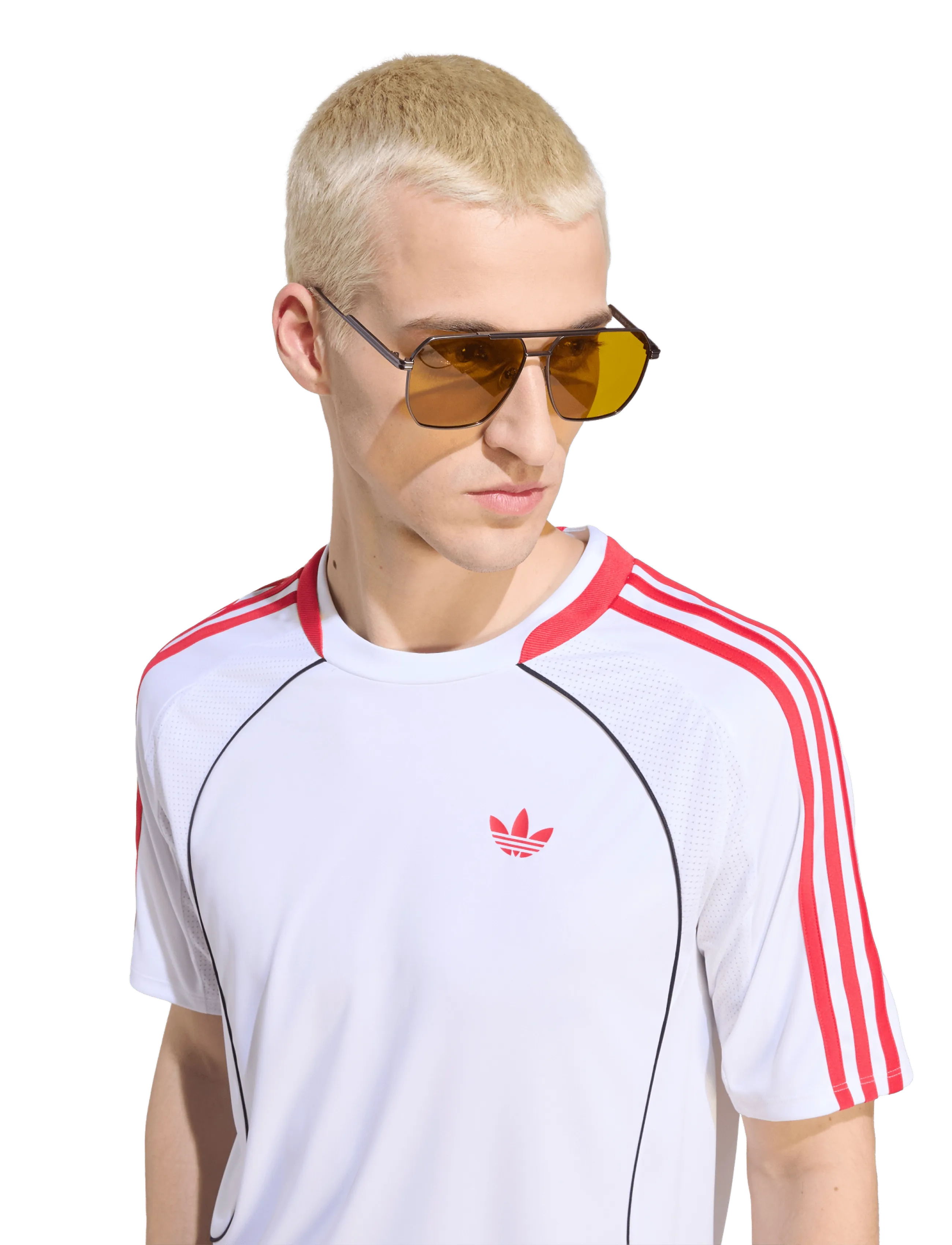 adidas Originals - TEAMGEIST TEE - t-shirts - white/purrub - 2