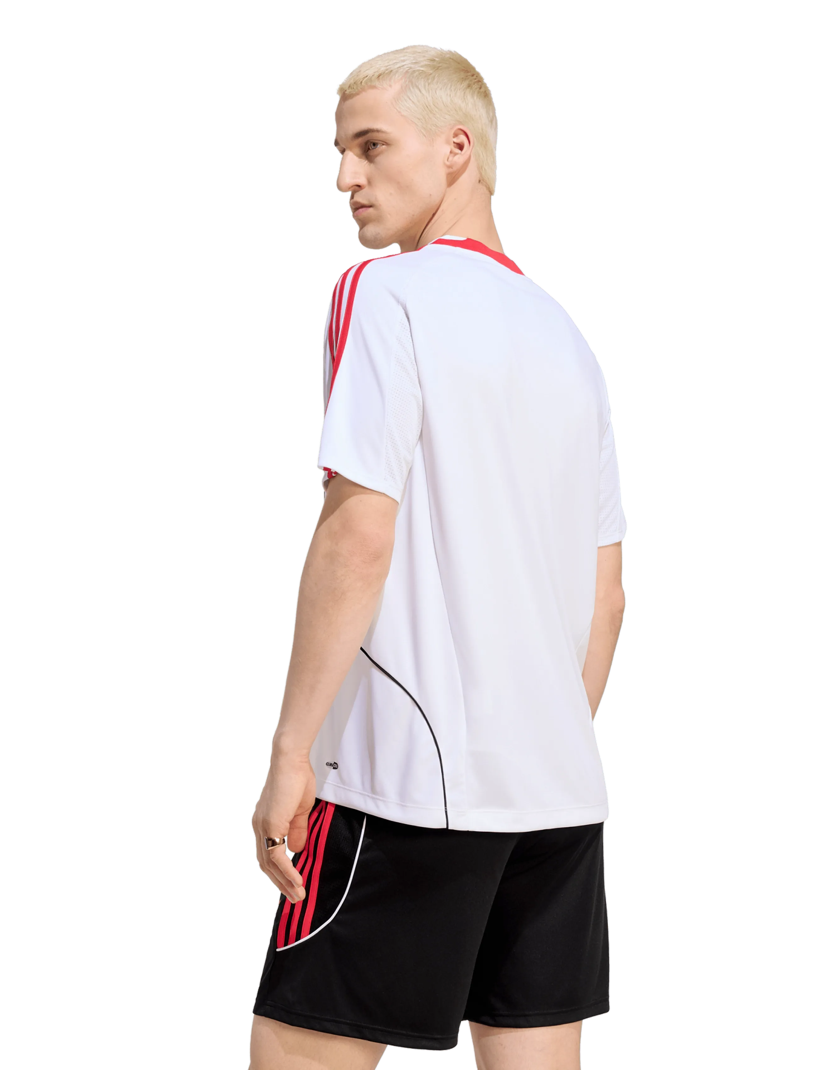 adidas Originals - TEAMGEIST TEE - t-shirts - white/purrub - 4