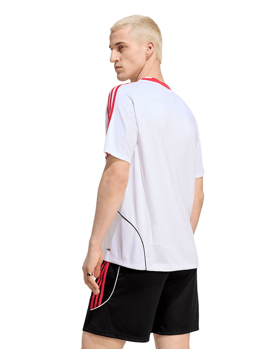 adidas Originals - TEAMGEIST TEE - t-shirts - white/purrub - 4