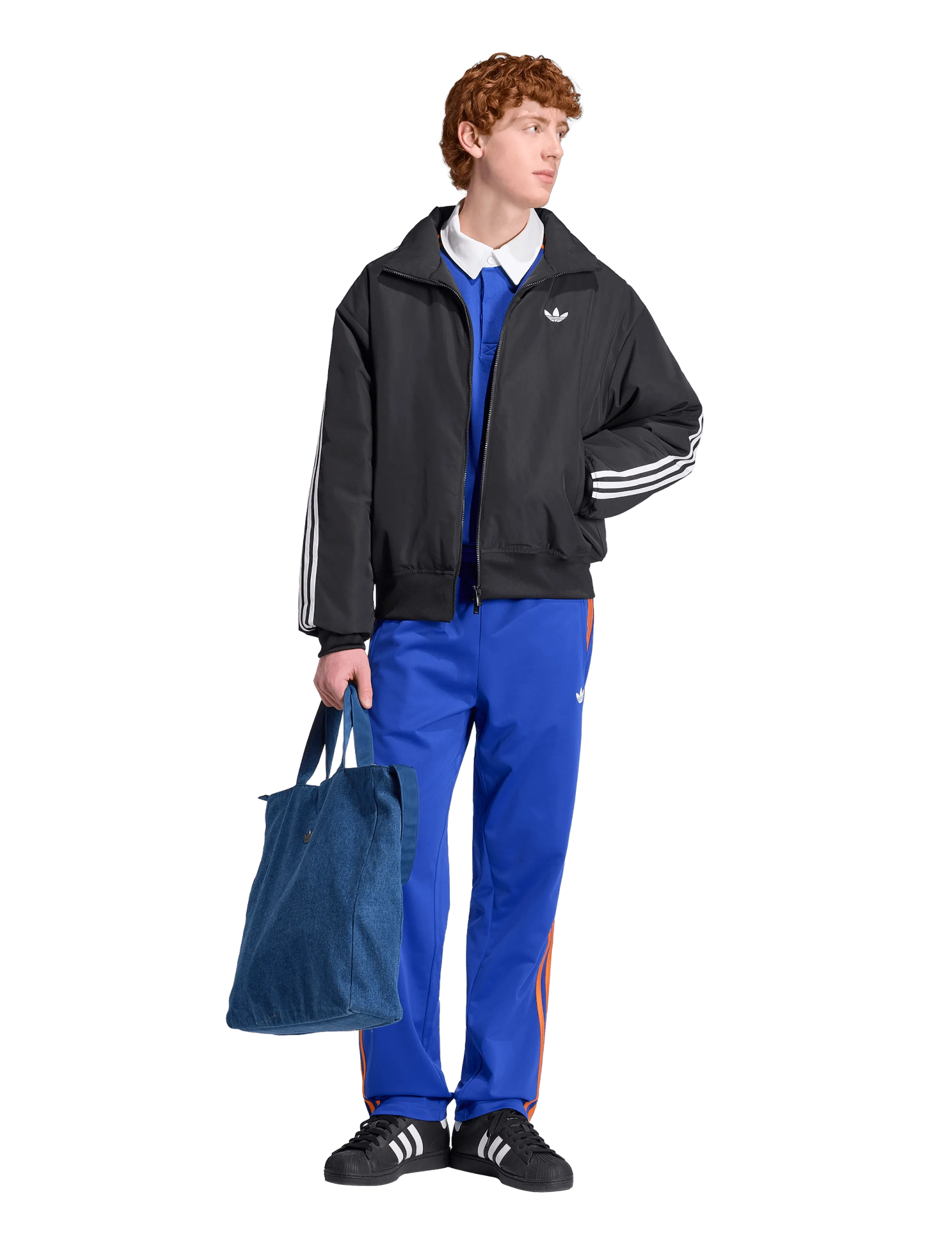 adidas Originals Firebird Jkt, L, Schwarz, Männerswear