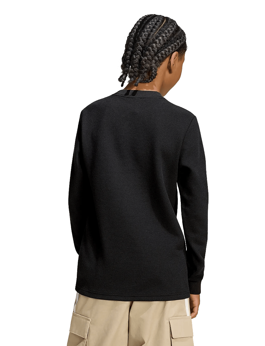 adidas Originals - WAFFLE LS - långärmade t-shirts - black - 5