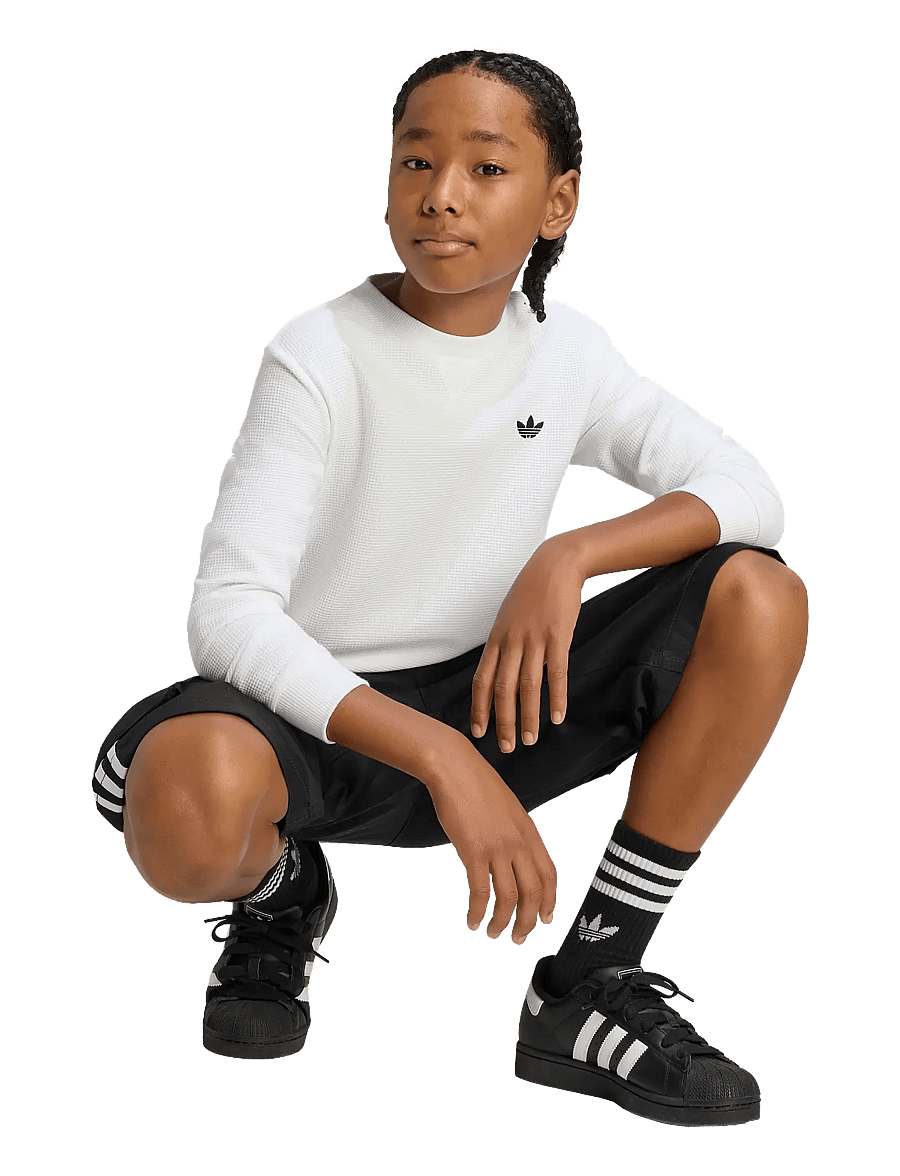 adidas Originals - WAFFLE LS - langærmede t-shirts - white - 0