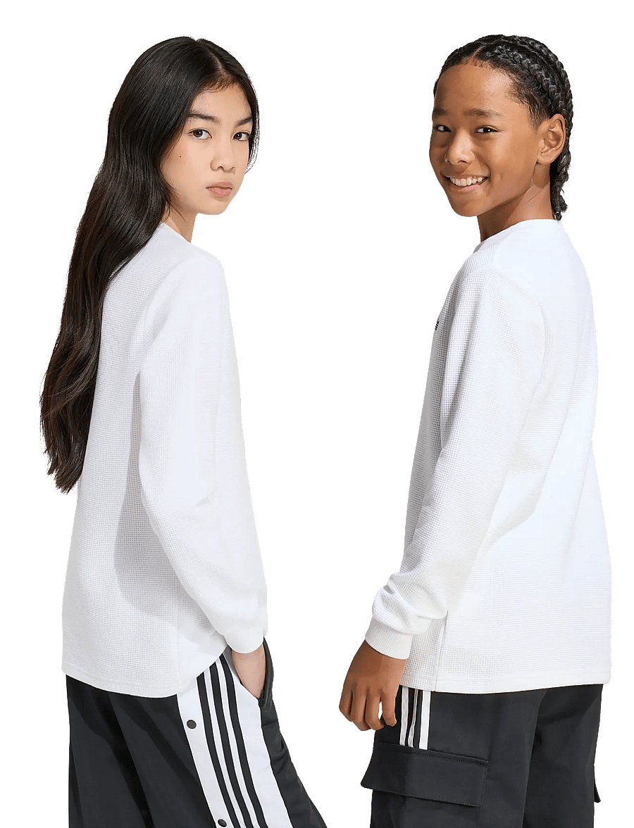 adidas Originals - WAFFLE LS - langærmede t-shirts - white - 3