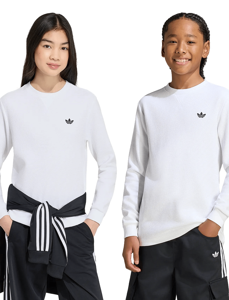 adidas Originals - WAFFLE LS - langærmede t-shirts - white - 4