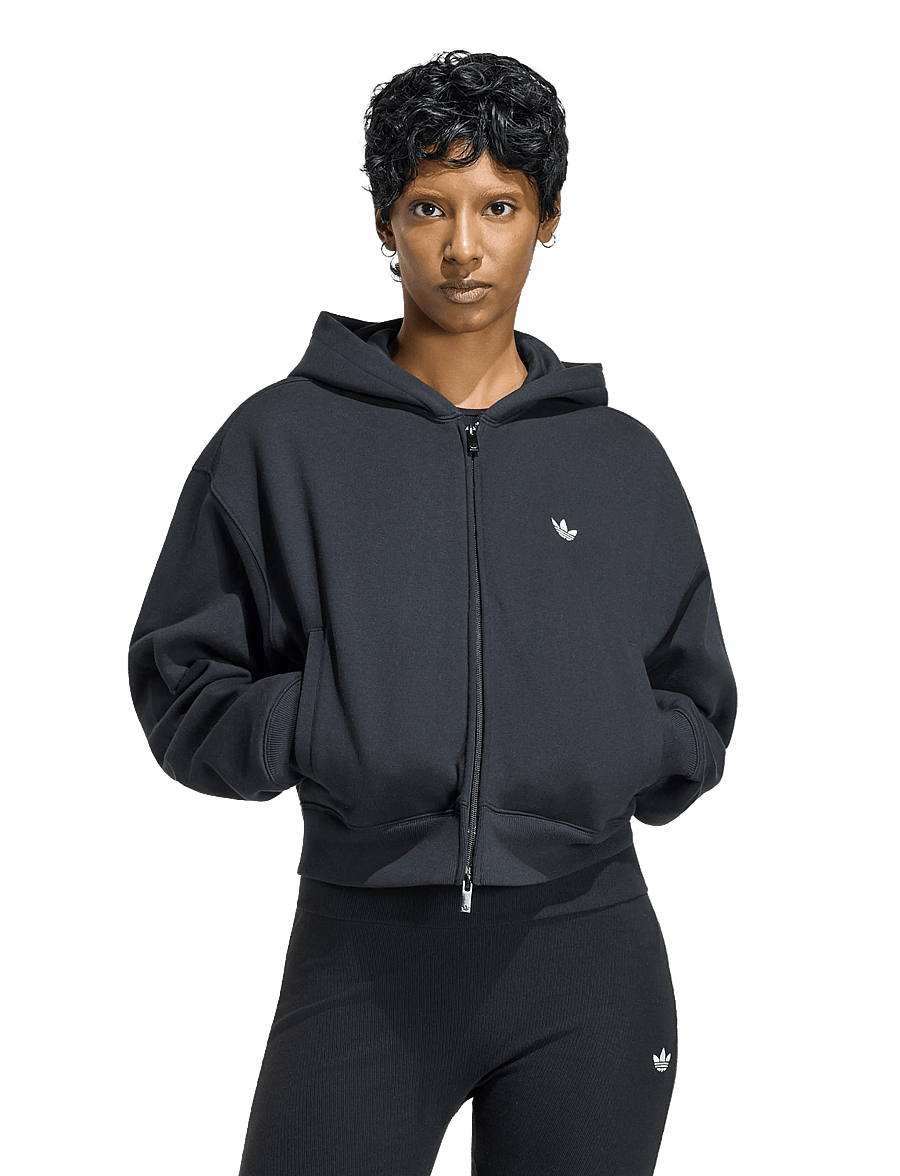 adidas Originals - ESS FL CP FZ HD - huvtröjor - black - 0