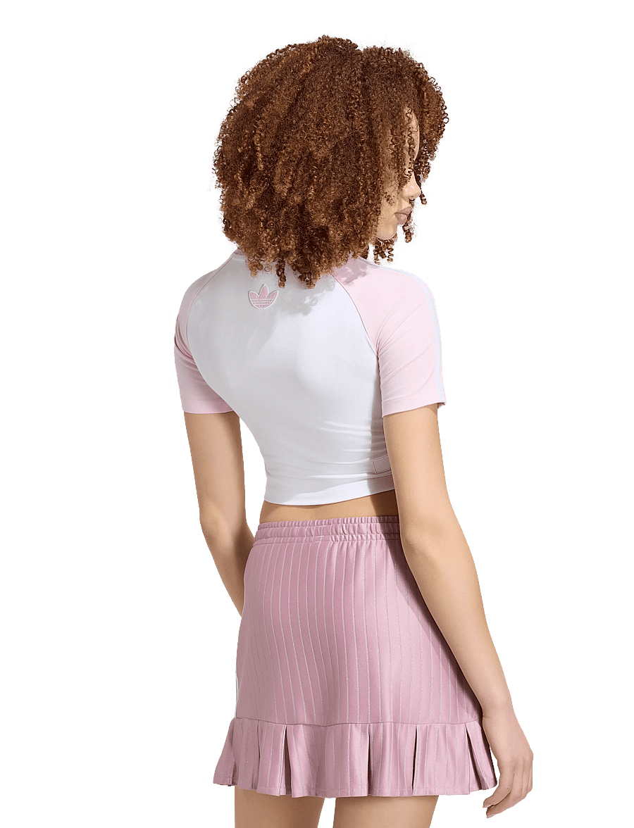 adidas Originals - CB TEE - crop-tops - white/clpink - 3