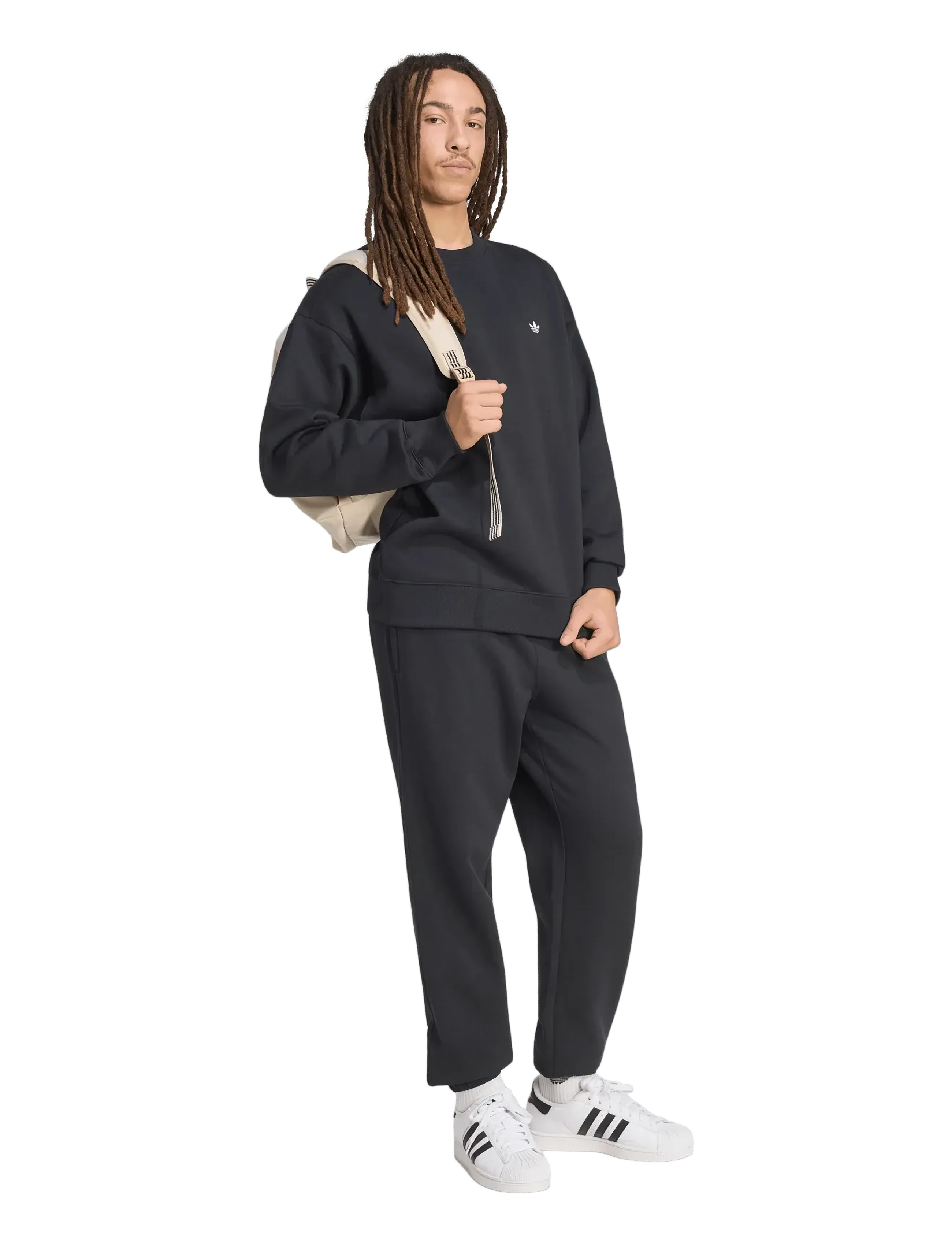 adidas Originals ESS LOOSE CREW - Sweatshirts - BLACK / black