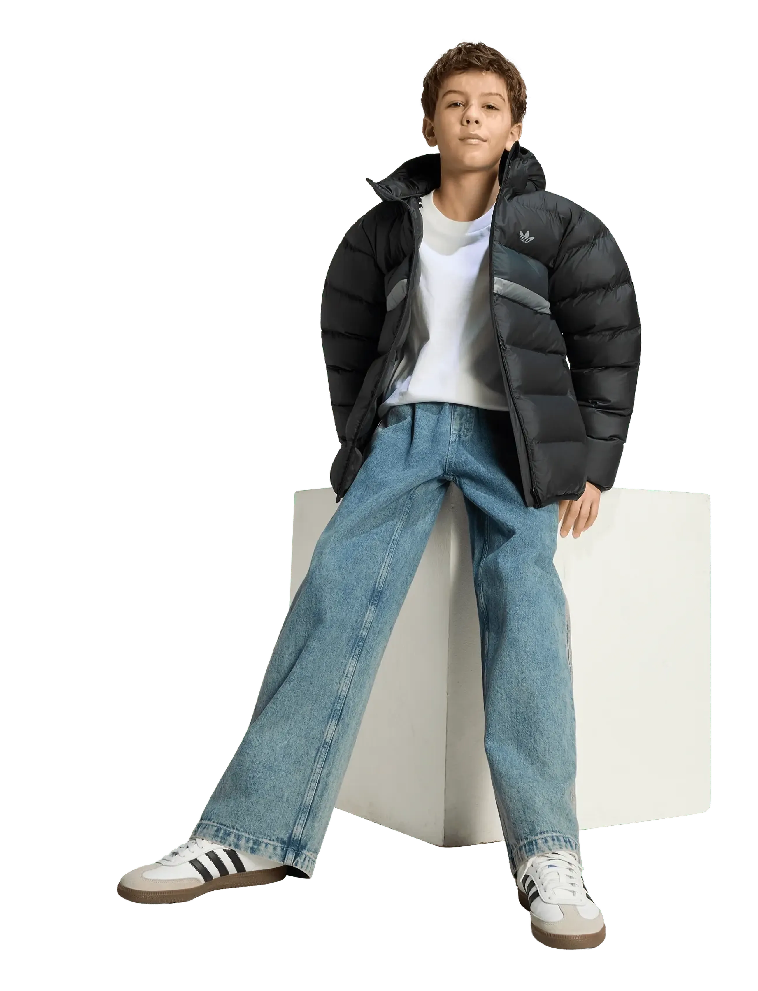 adidas Originals Puffer Blocking, 170, Schwarz, Kinder