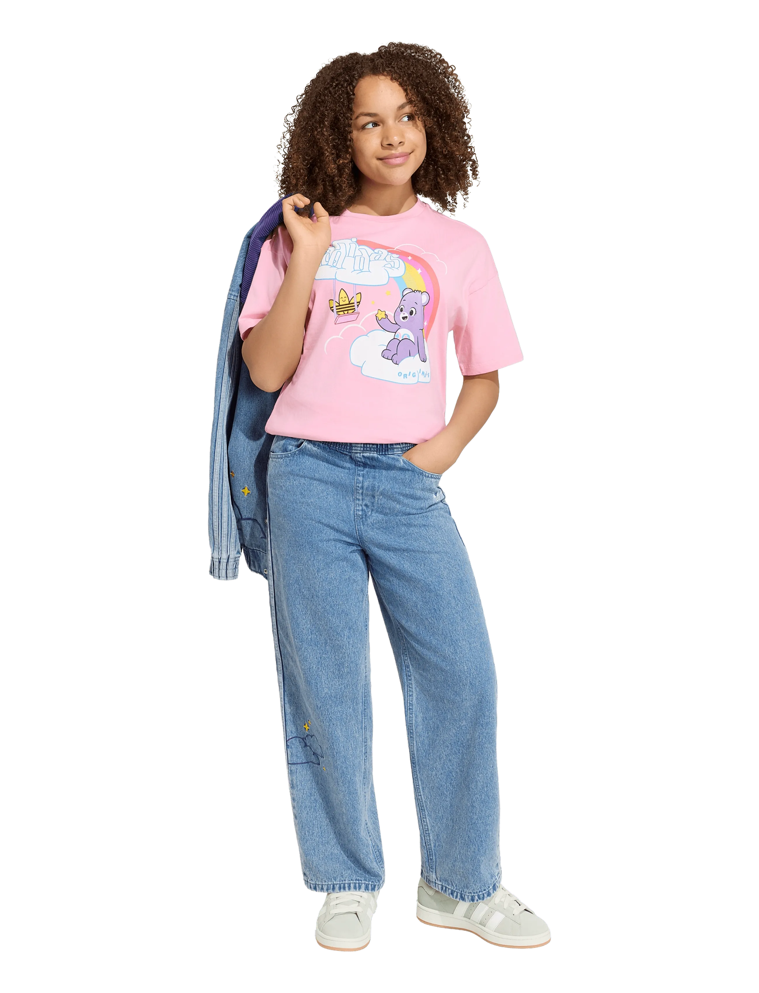 adidas Originals GFX TEE - Tops - LTPINK / pink/rose